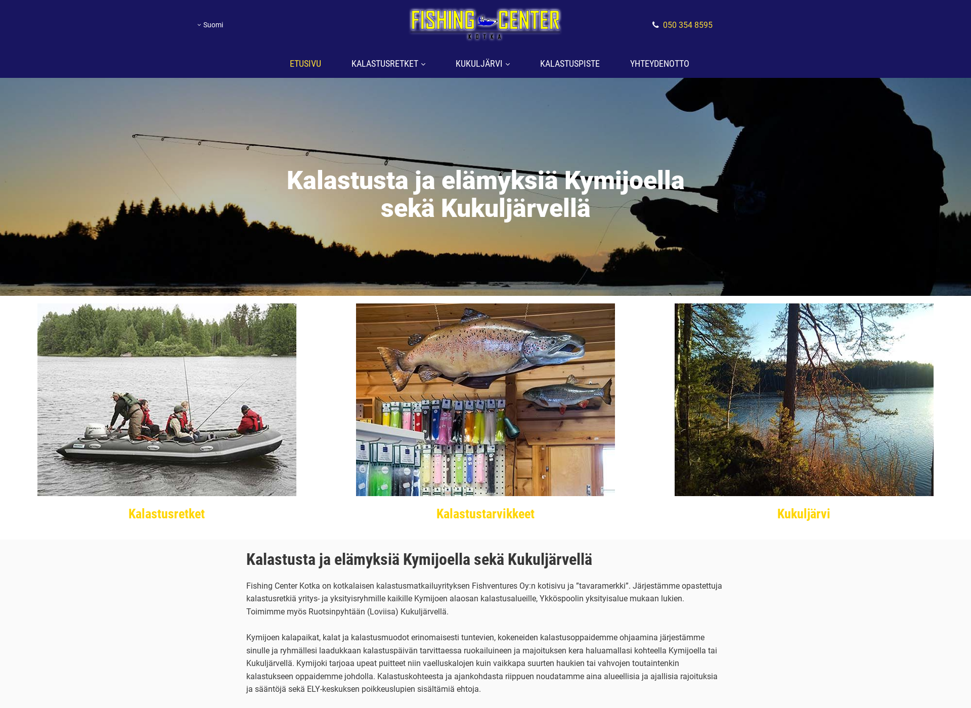 Screenshot for fishingcenter.fi