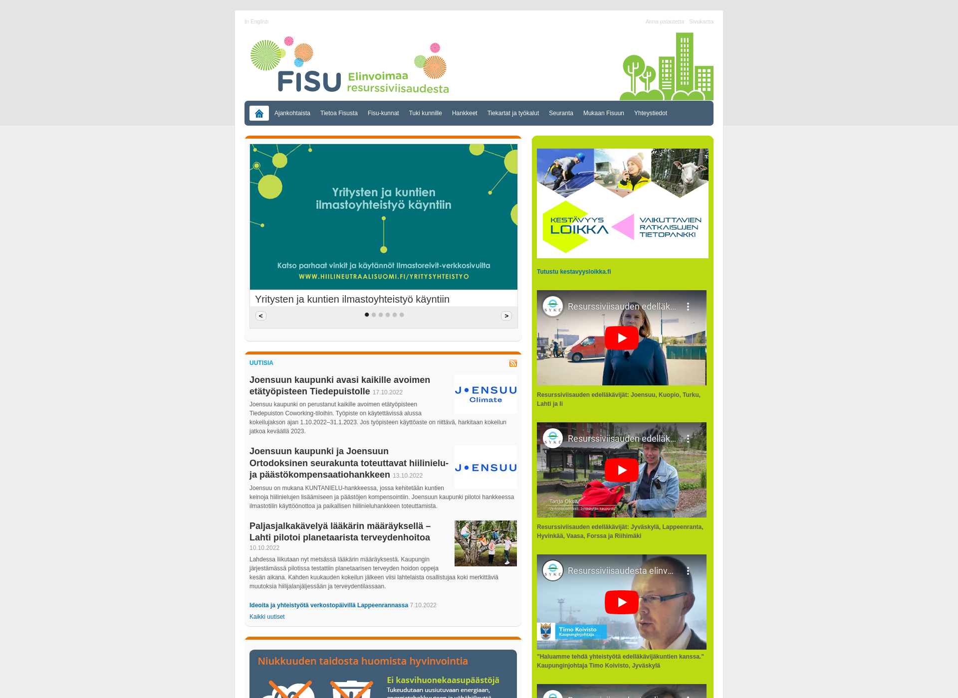 Screenshot for fisu-verkosto.fi