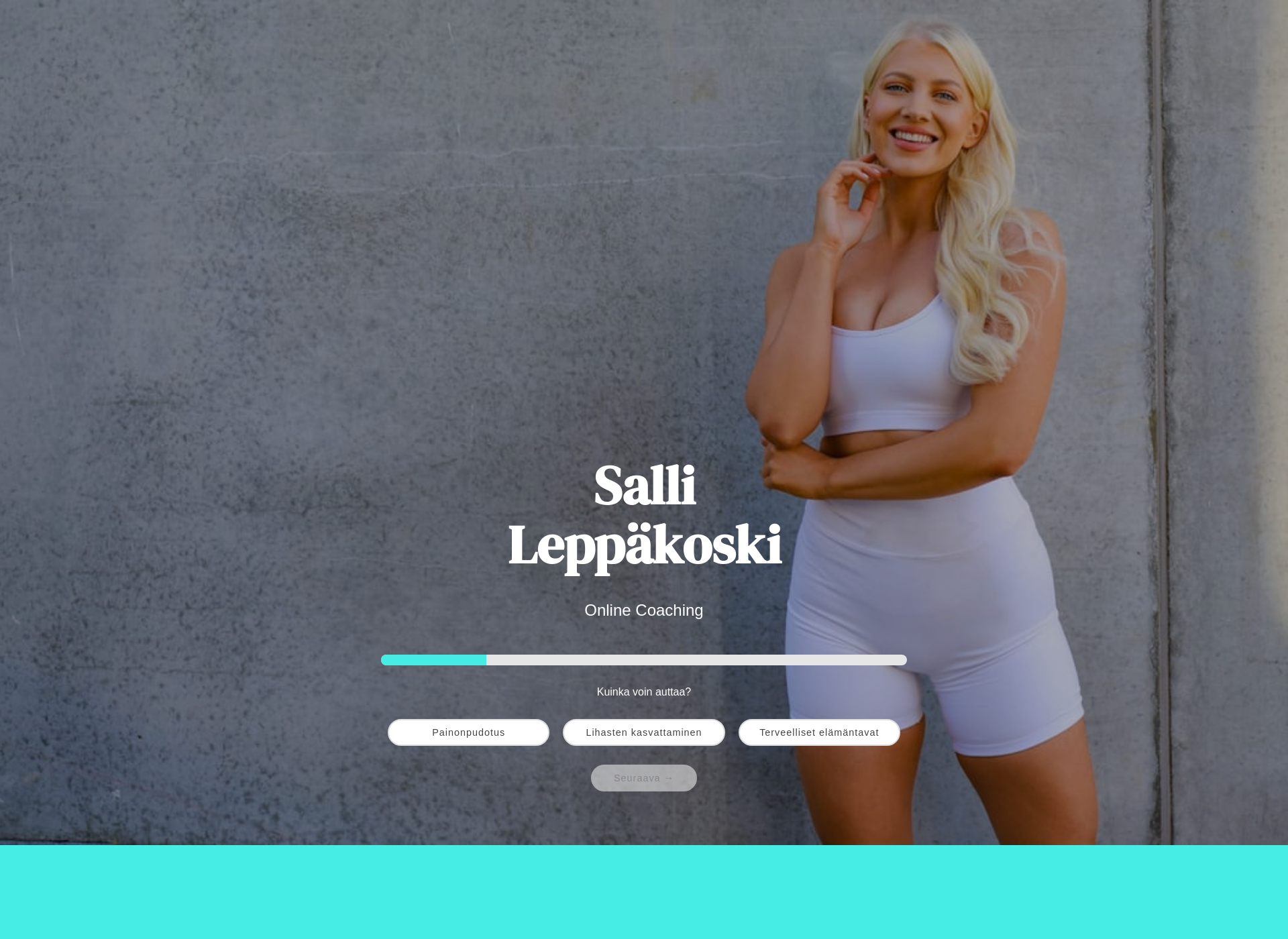 Skärmdump för fitbysalli.fi