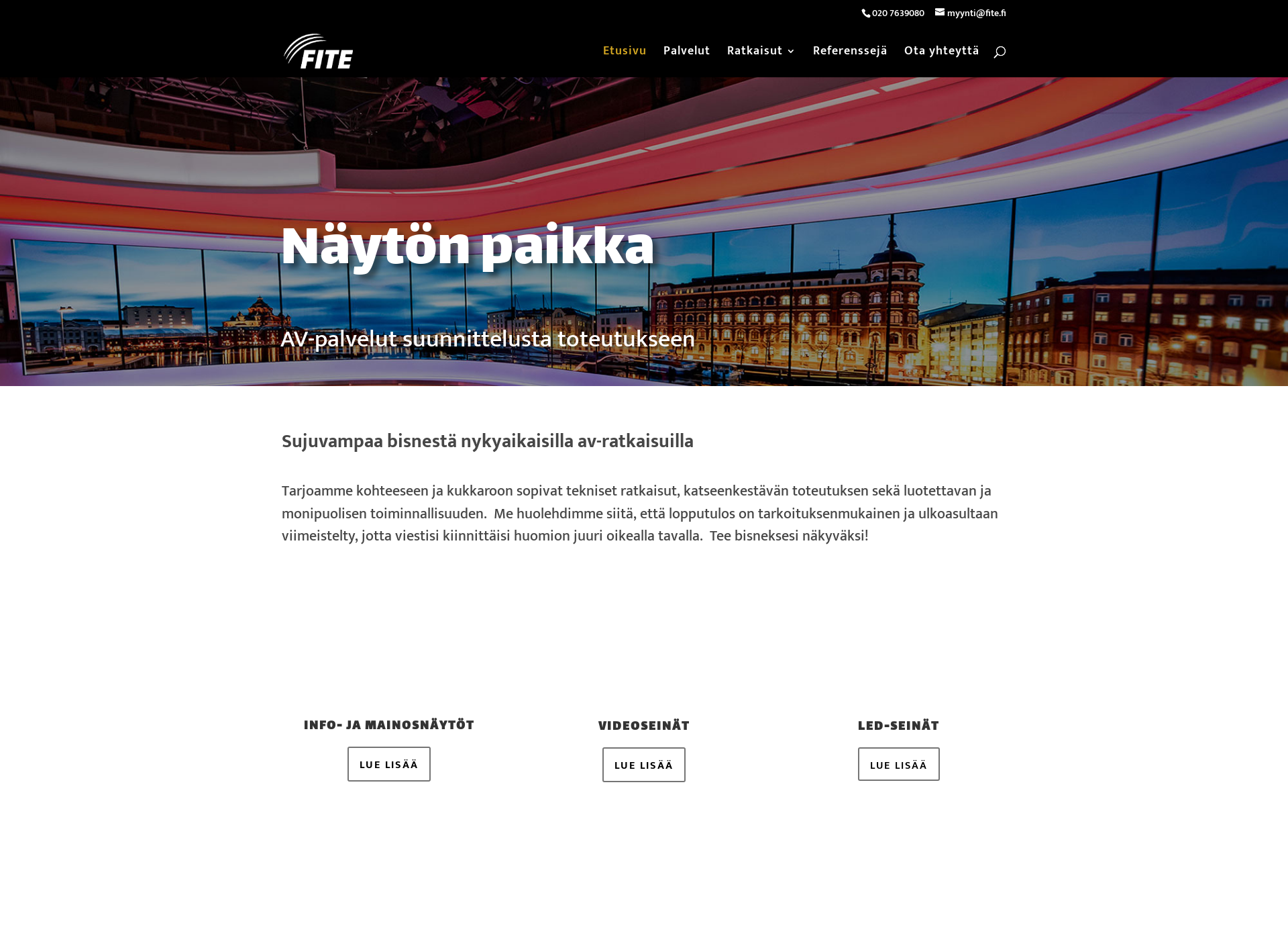 Skärmdump för fite.fi