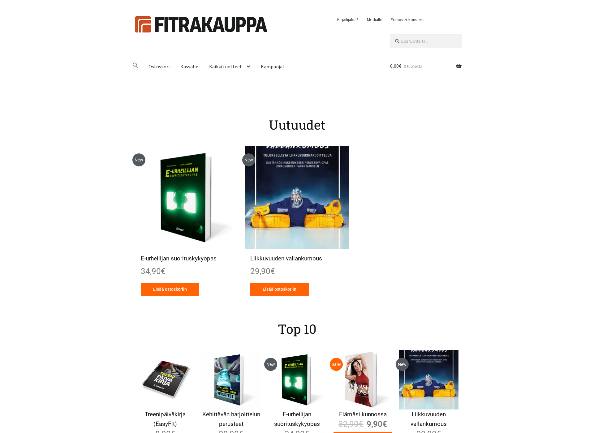 Skärmdump för fitrakauppa.fi