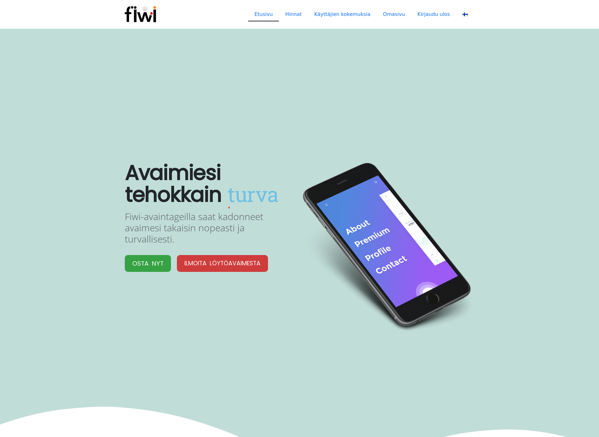 Skärmdump för fiwi.fi