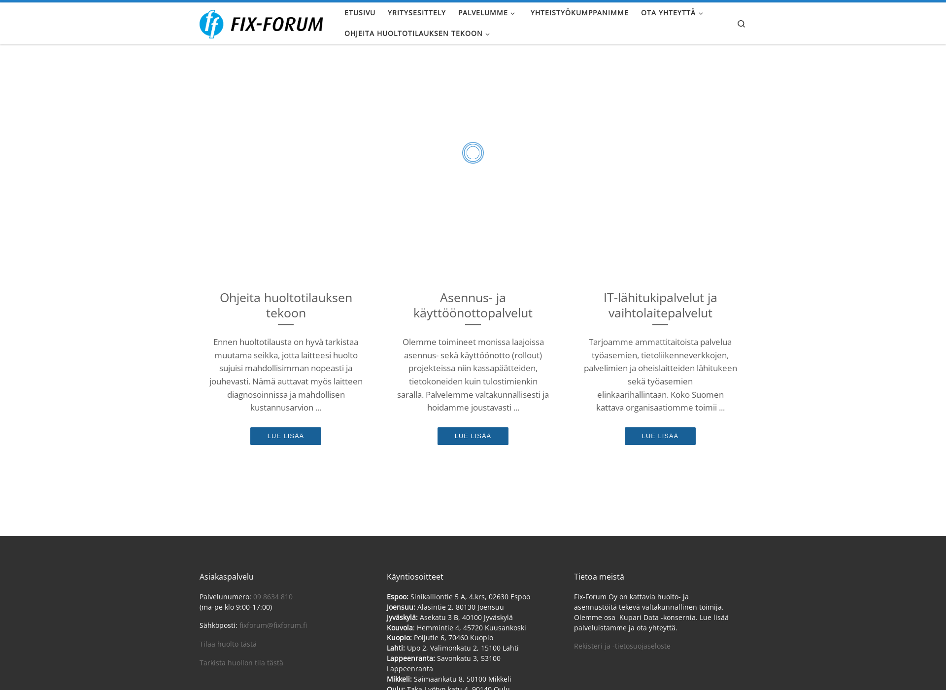 Screenshot for fixforum.fi