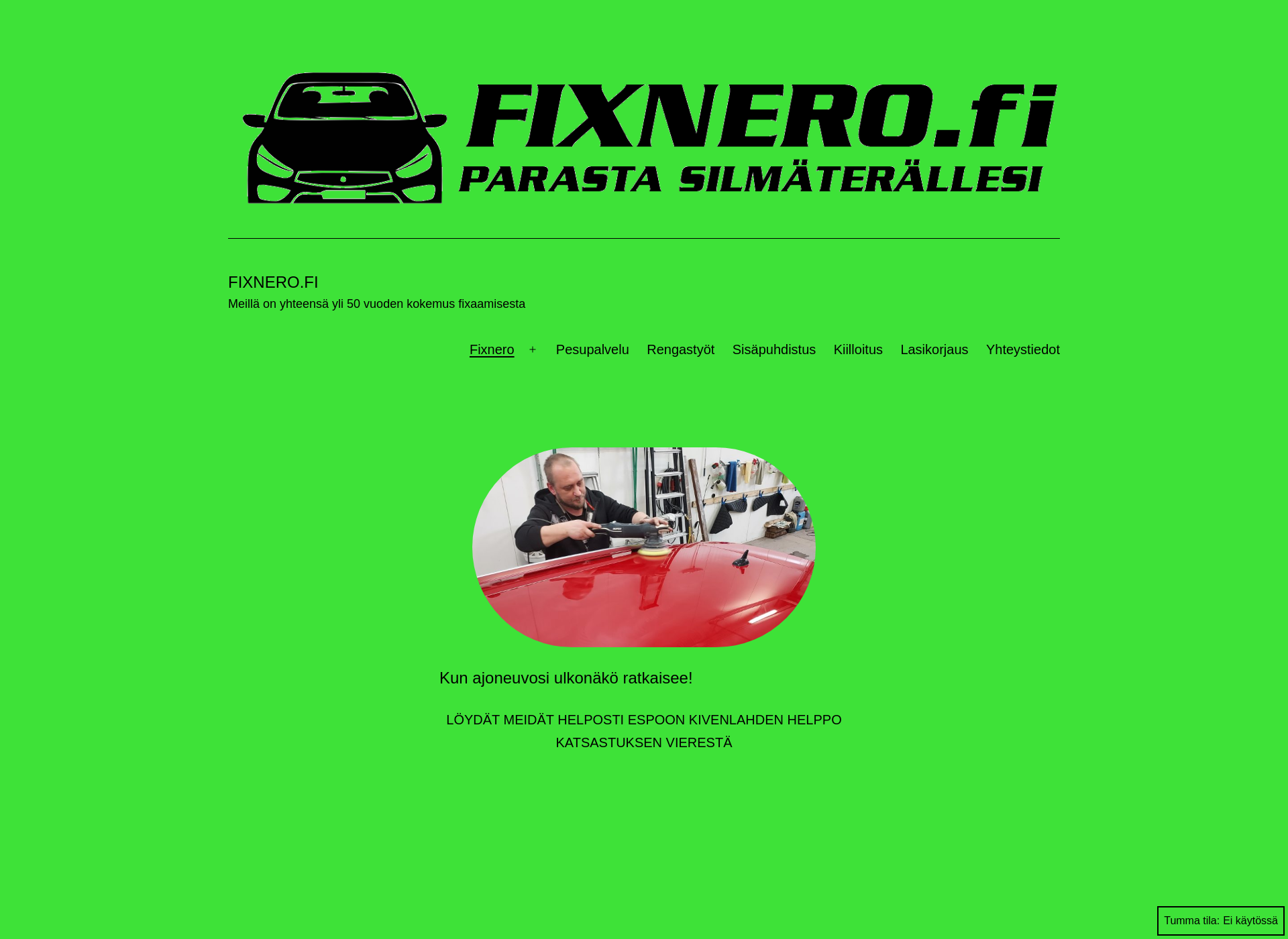 Screenshot for fixnero.fi
