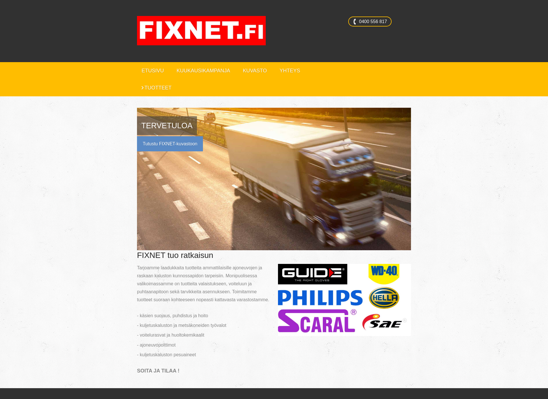 Skärmdump för fixnet.fi