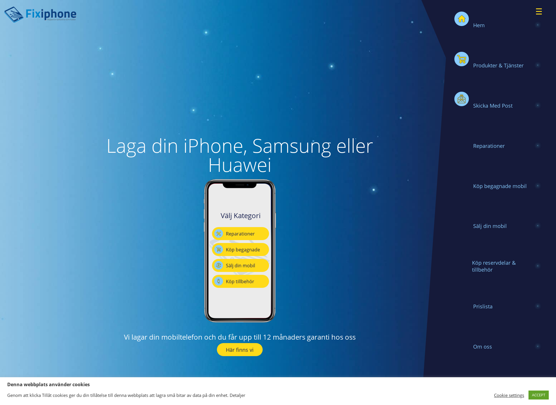 Skärmdump för fixphone.fi