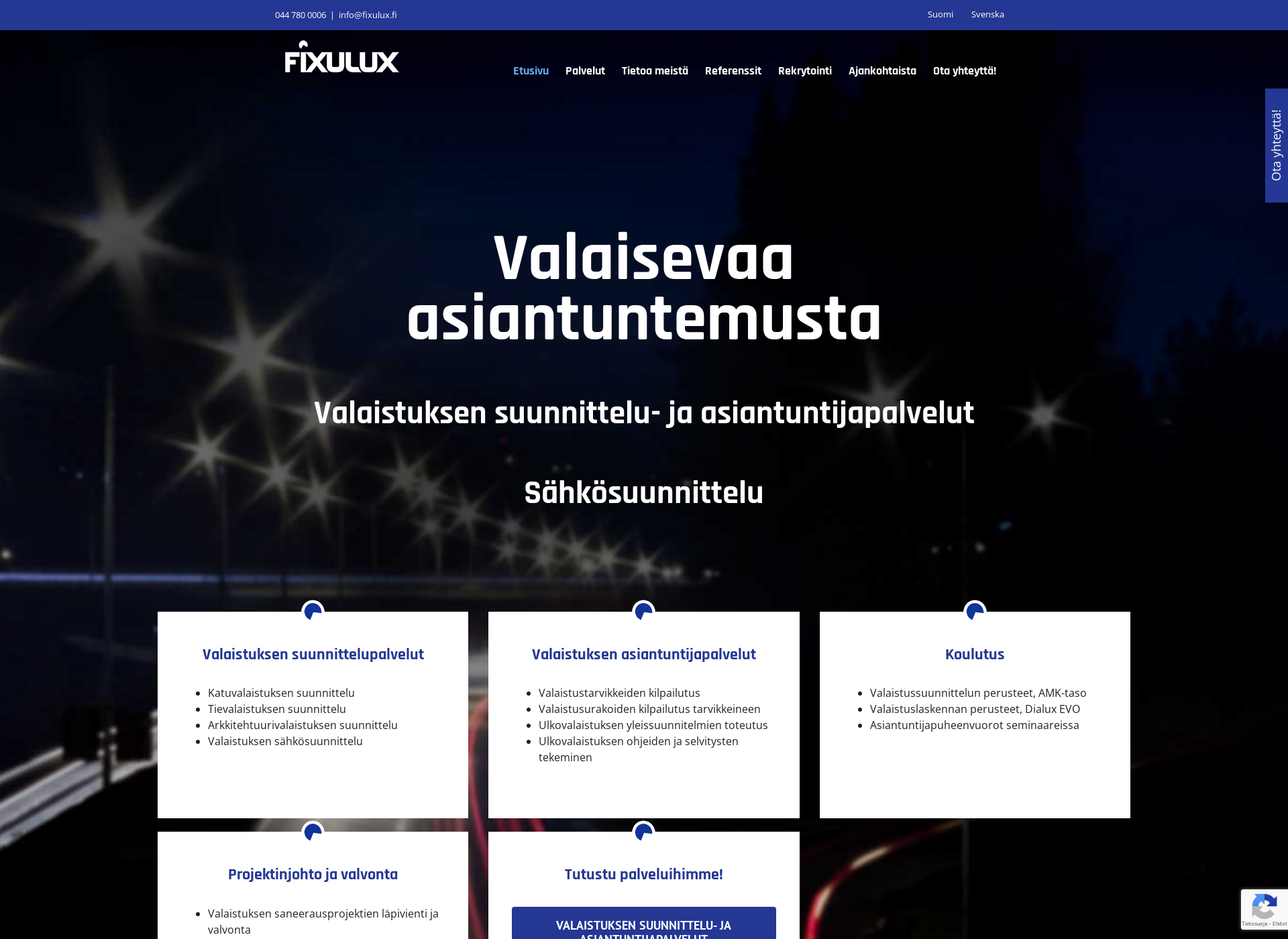 Skärmdump för fixulux.fi