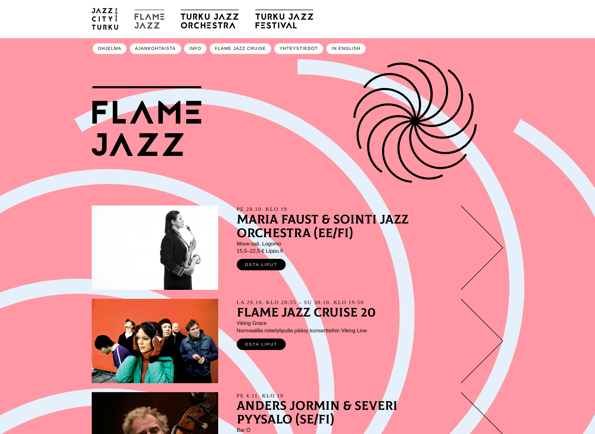 Screenshot for flamejazz.fi