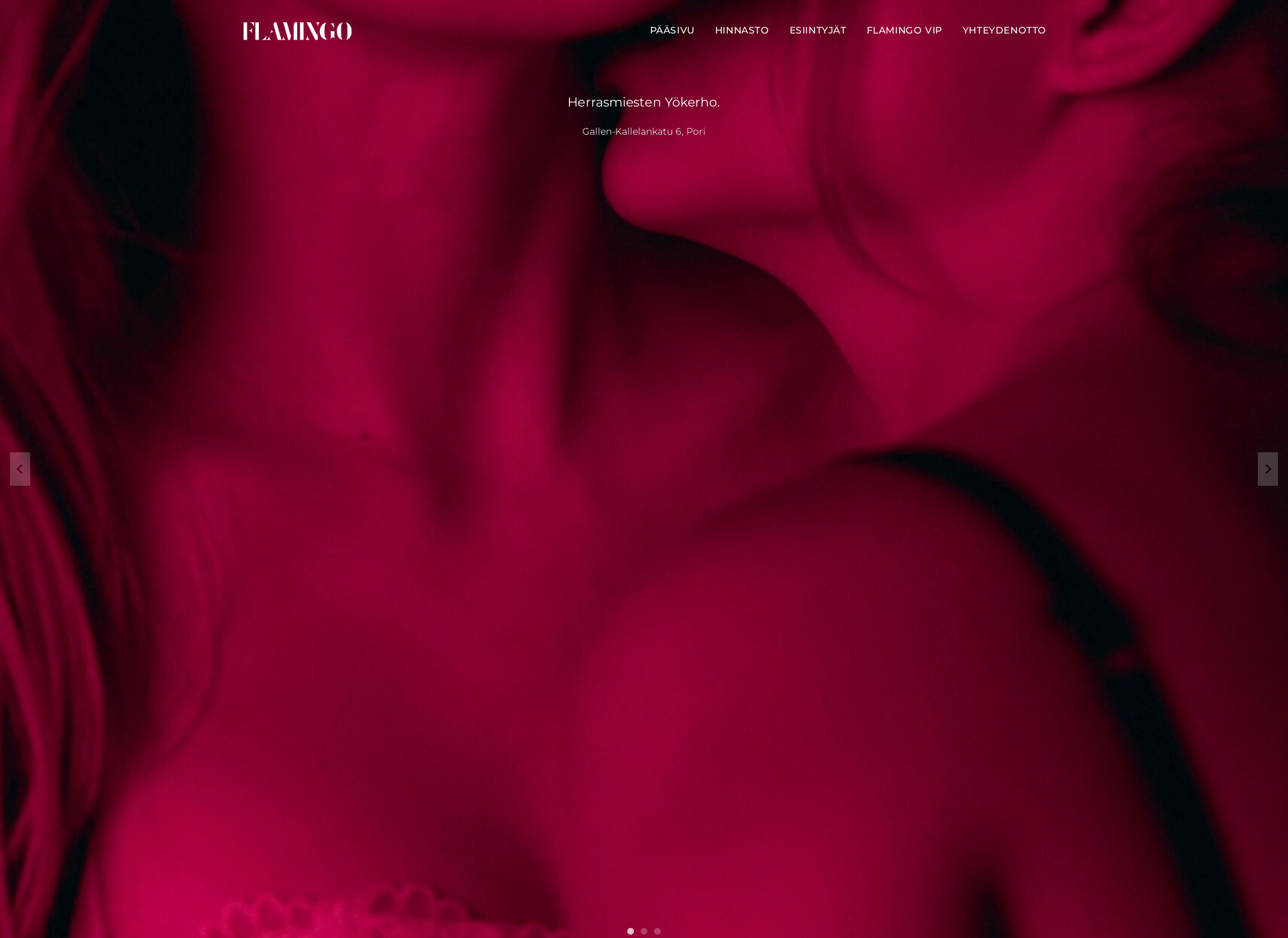 Skärmdump för flamingoeroticclub.fi