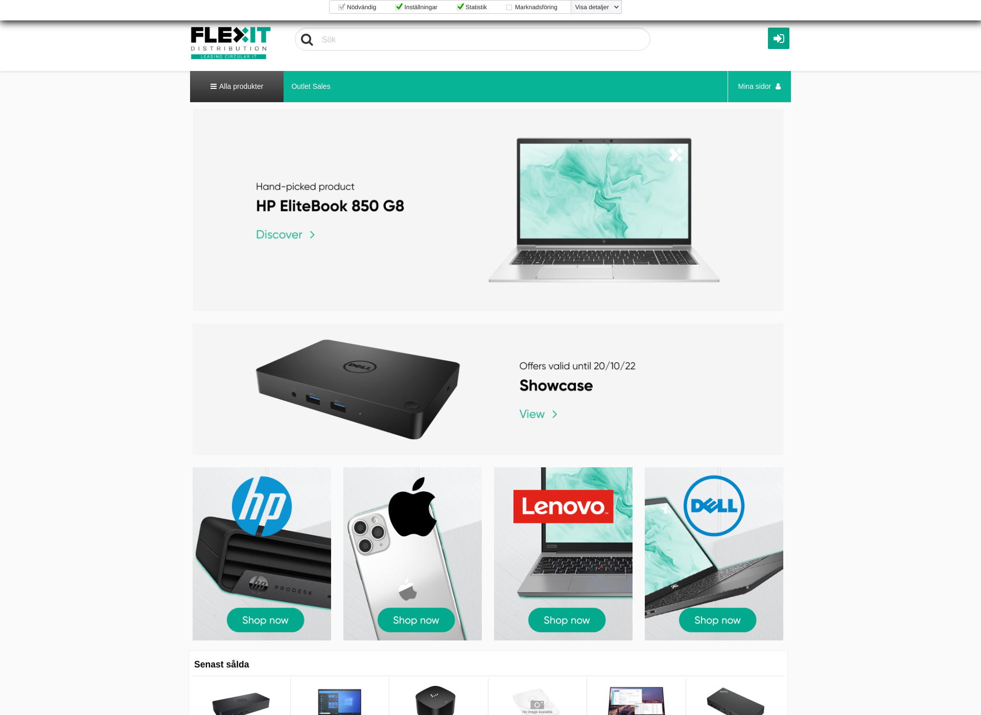 Screenshot for flexitdistribution.fi
