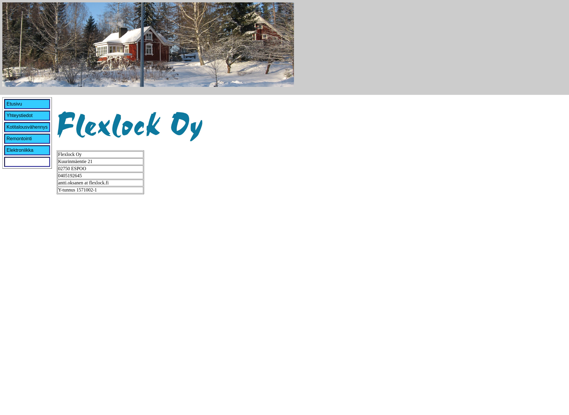Skärmdump för flexlock.fi