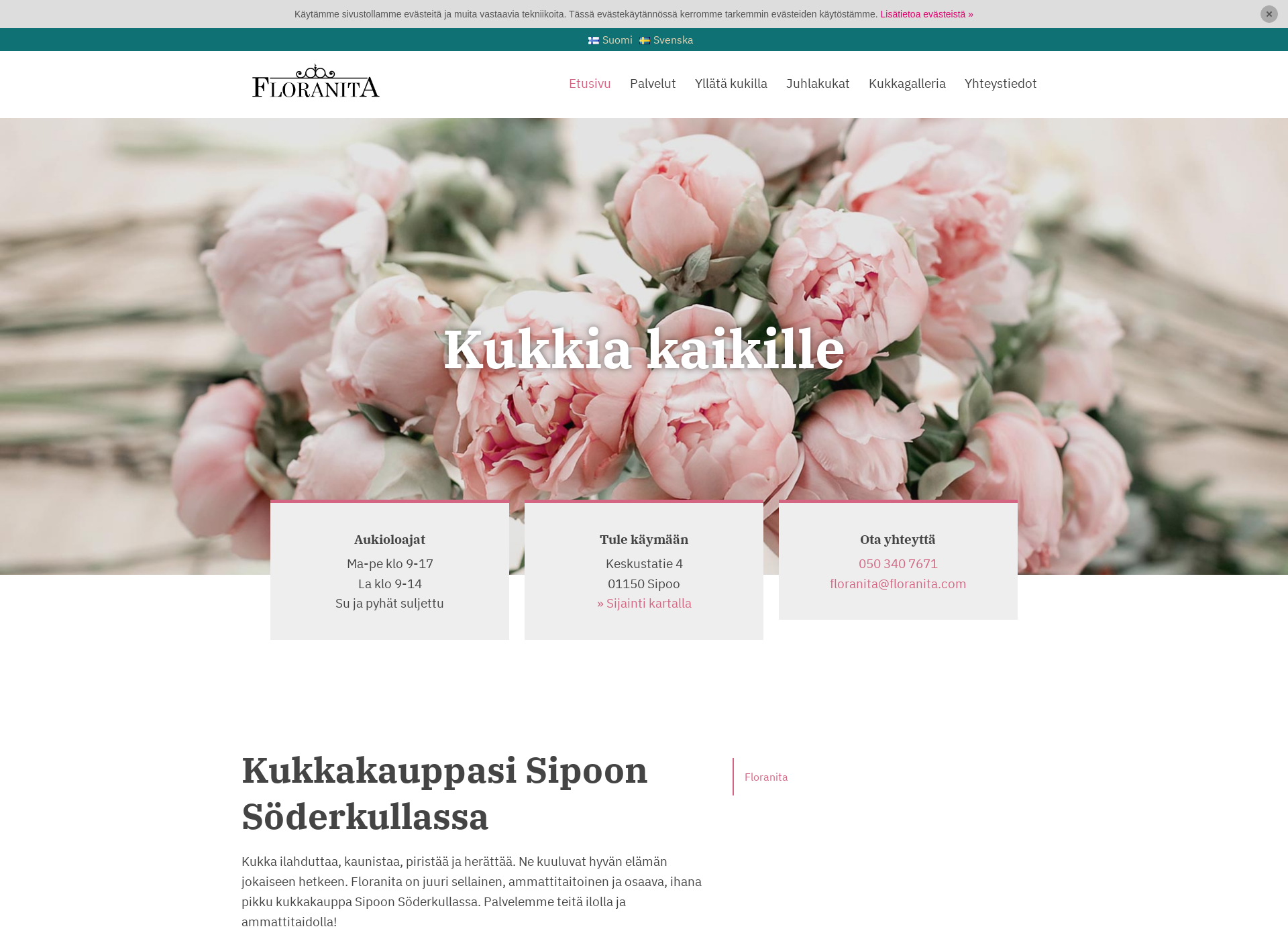 Screenshot for floranita.fi