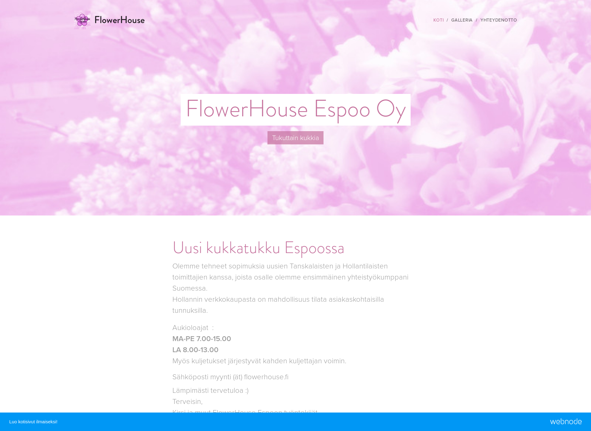 Screenshot for flowerhouse.fi