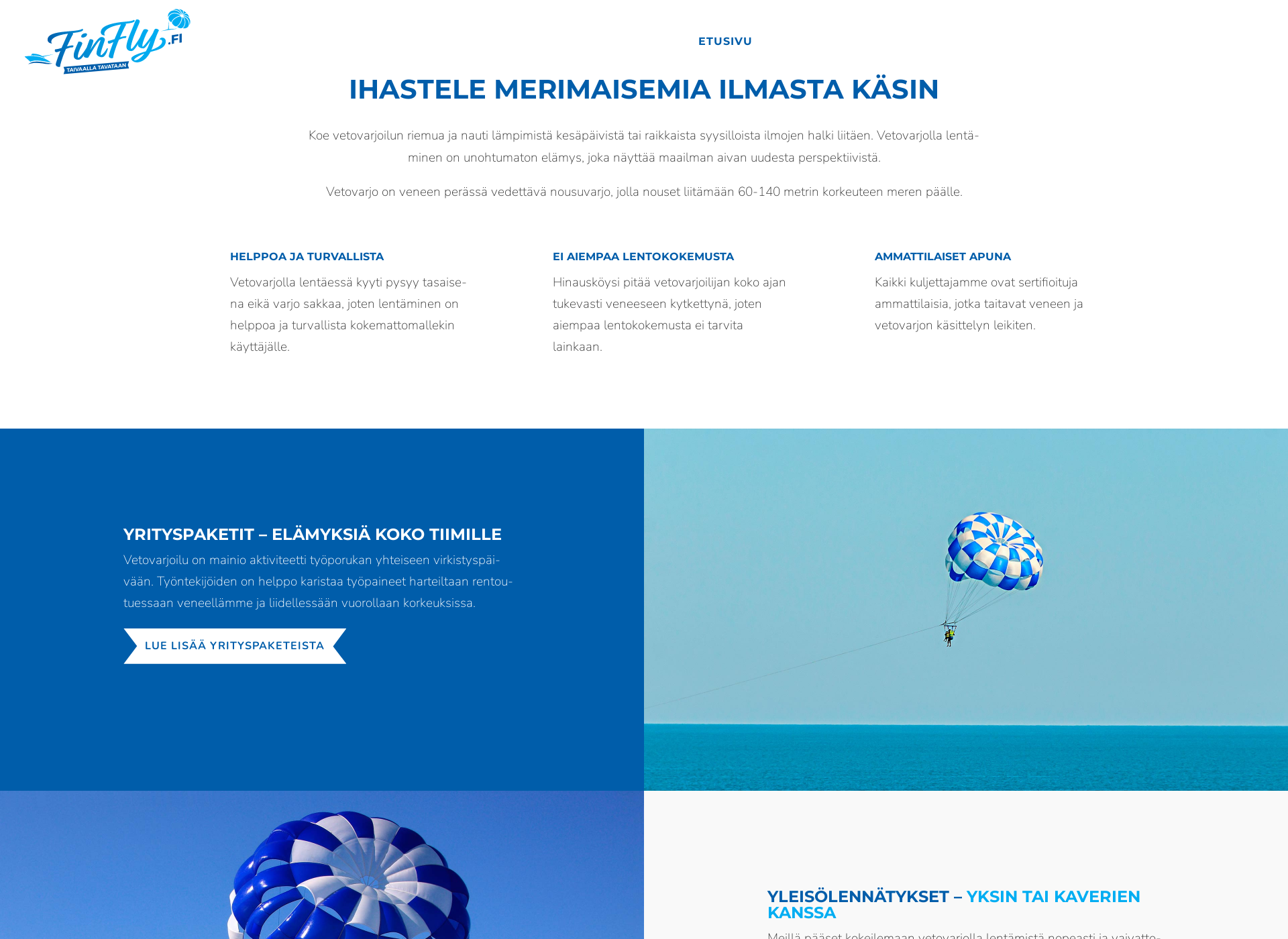 Screenshot for flyfin.fi