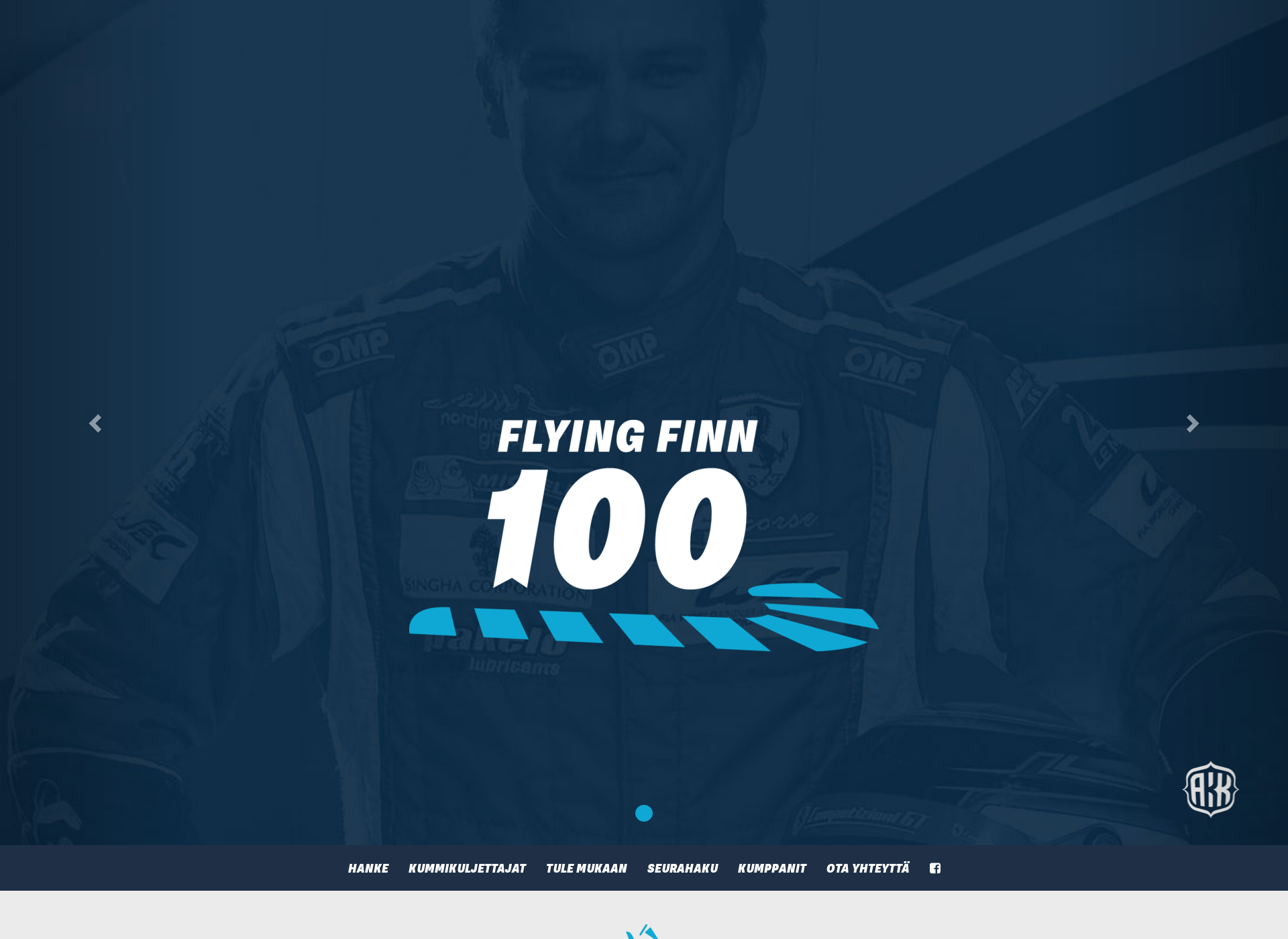 Skärmdump för flyingfinn100race.fi