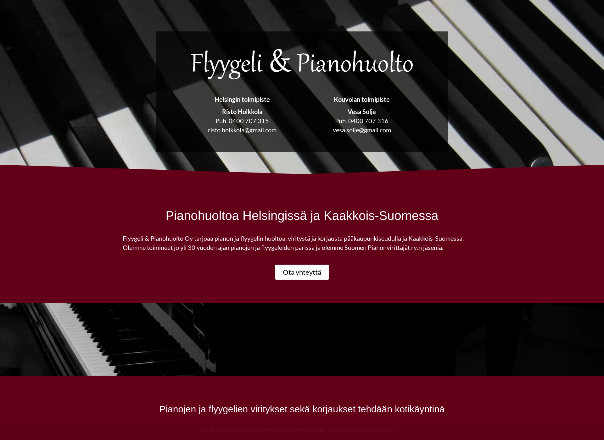 Näyttökuva flyygeli-pianohuolto.fi