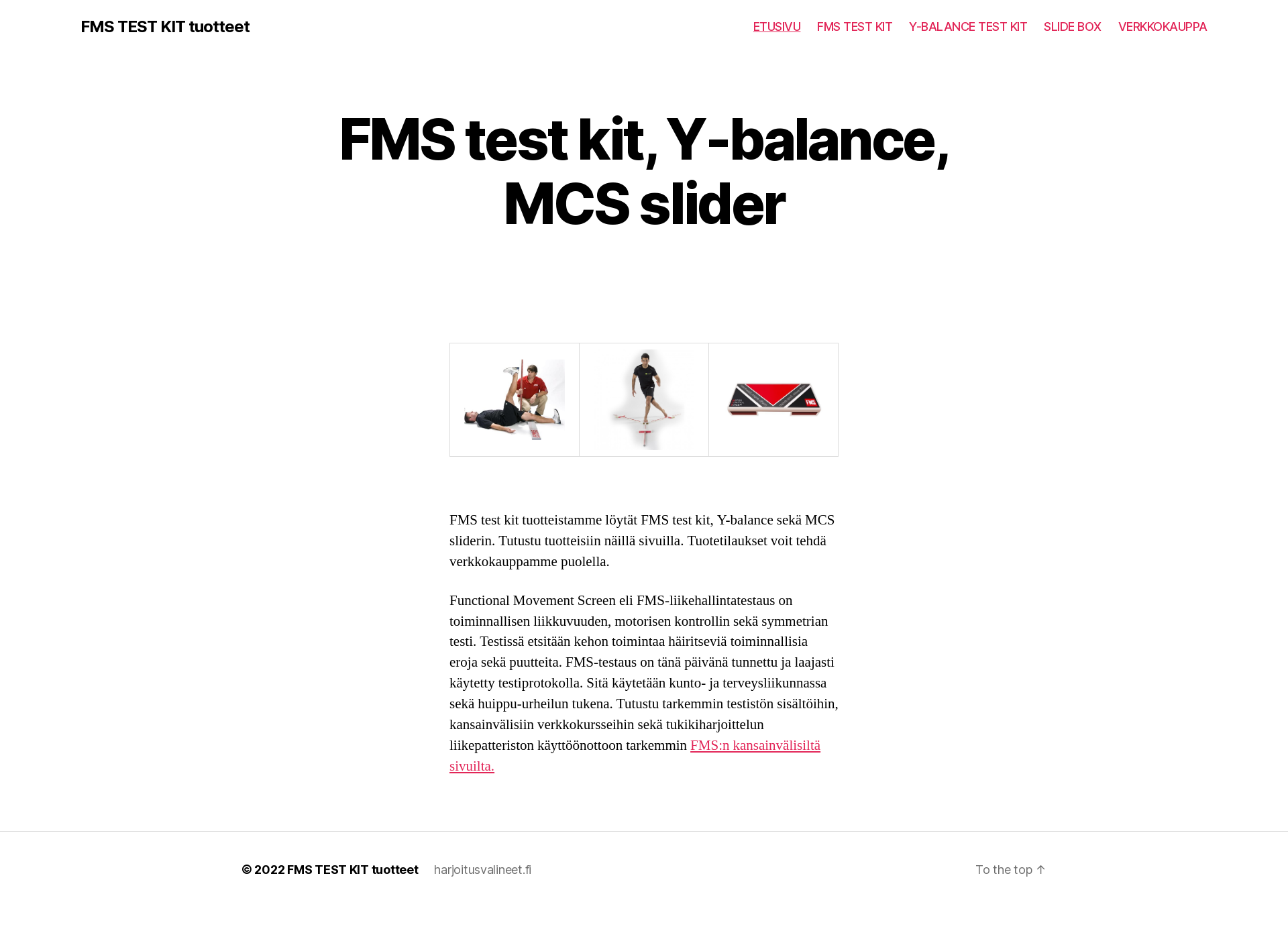 Screenshot for fmstestkit.fi