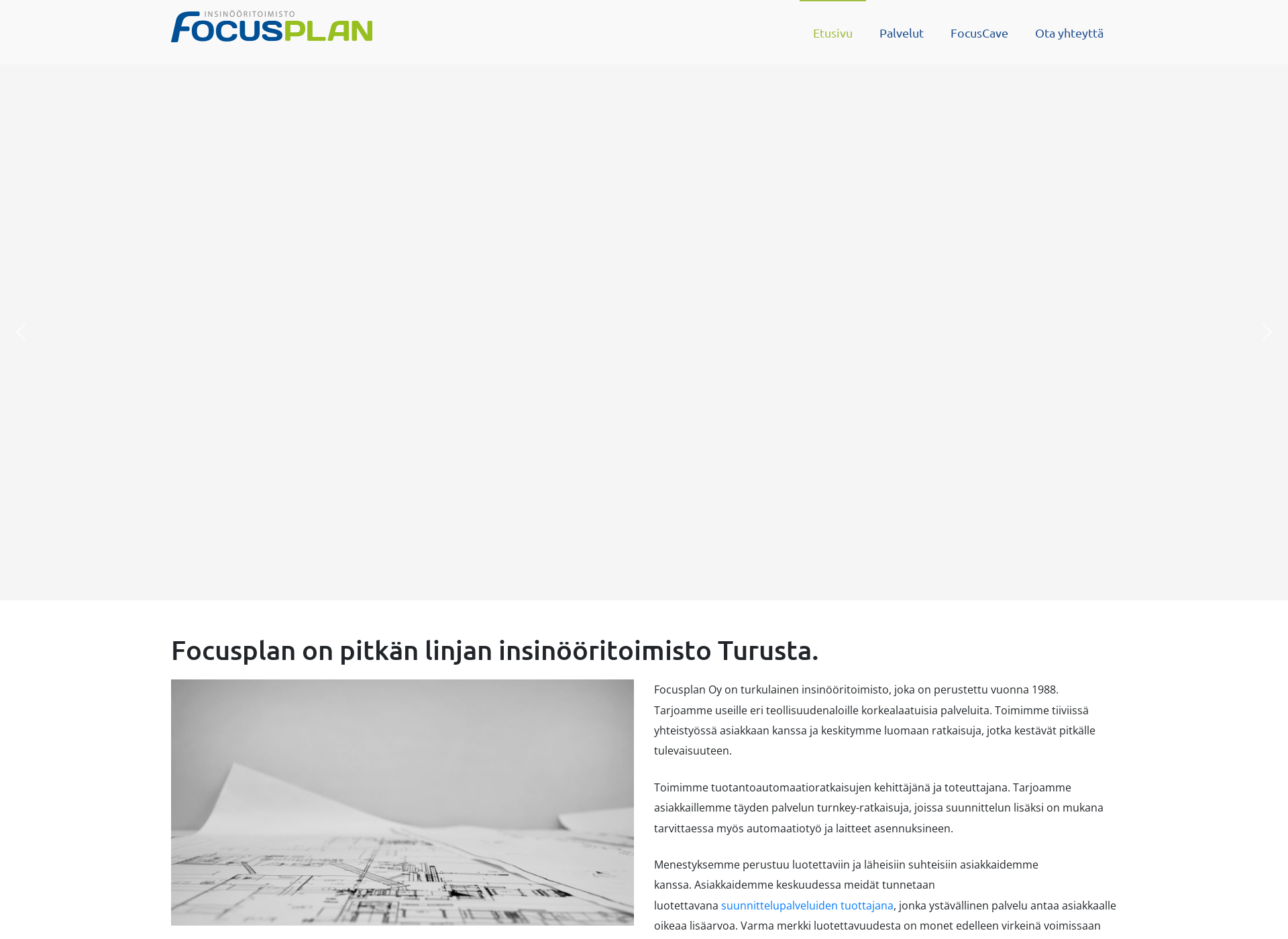 Skärmdump för focusplan.fi