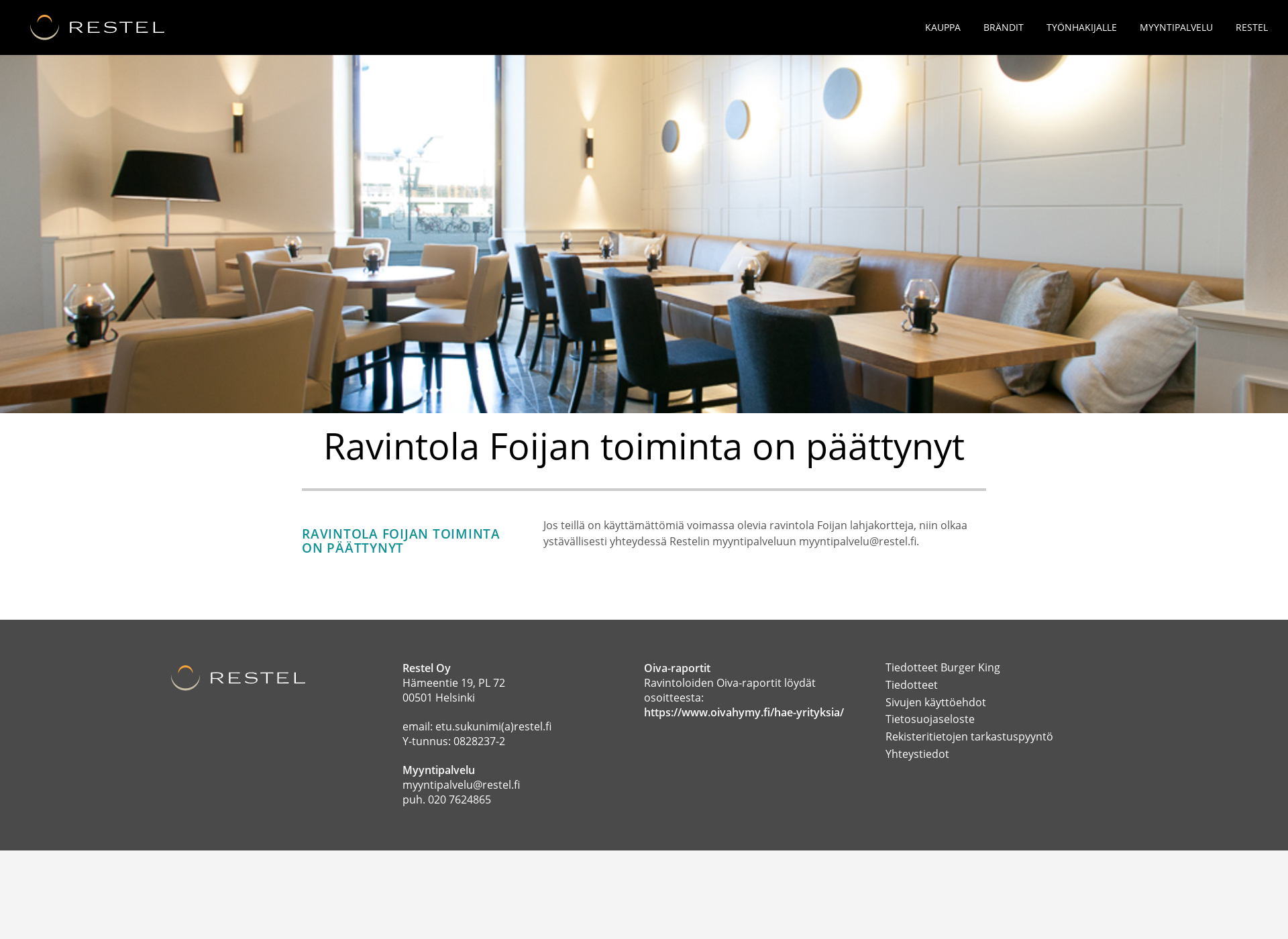 Screenshot for foija.fi