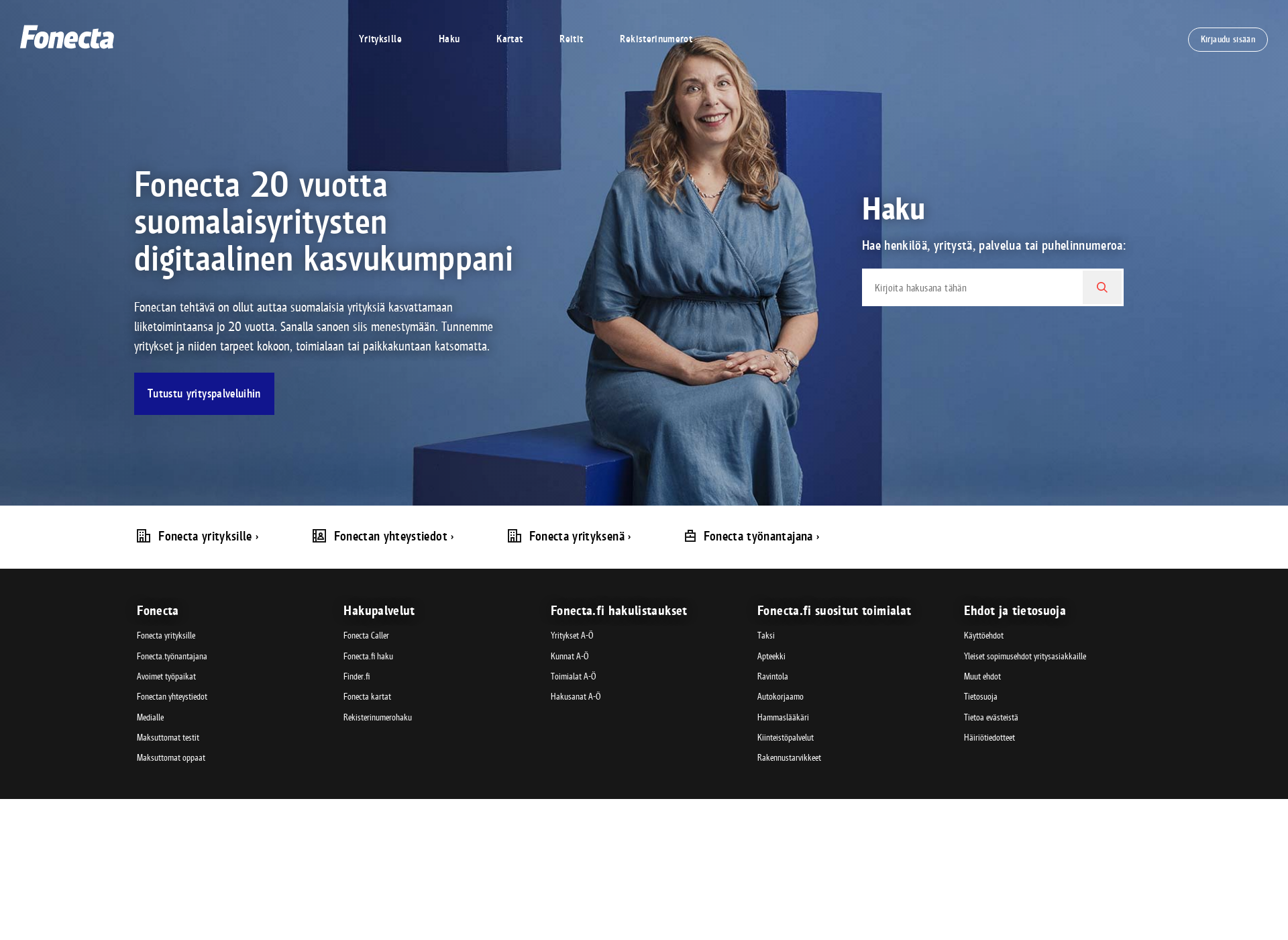 Screenshot for fonecta.fi