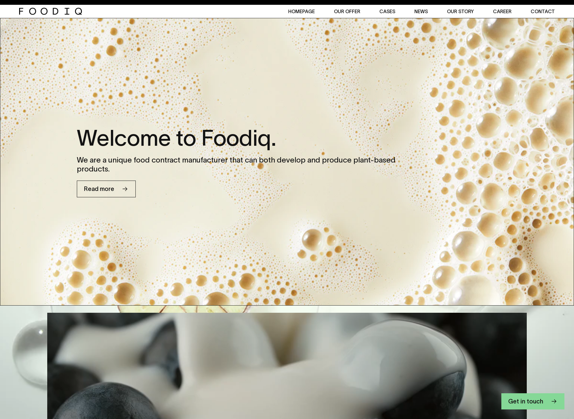 Skärmdump för foodiq.fi