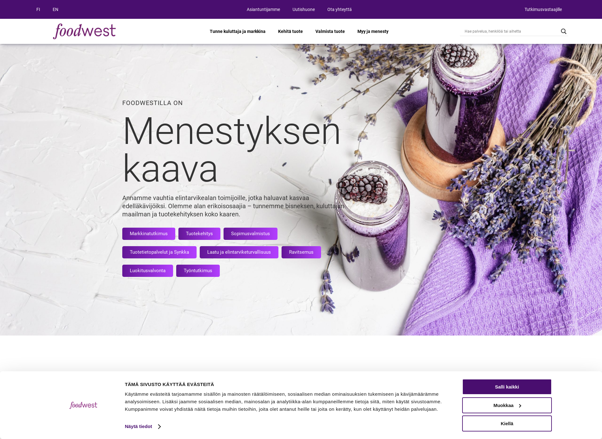 Screenshot for foodwest.fi