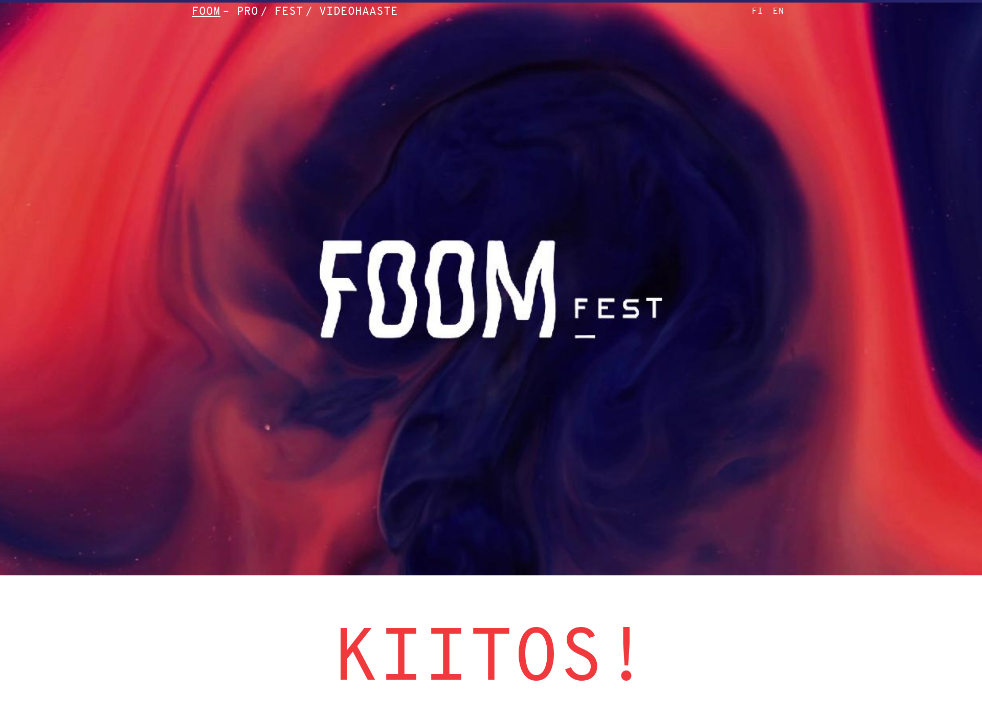 Näyttökuva foomfest.fi