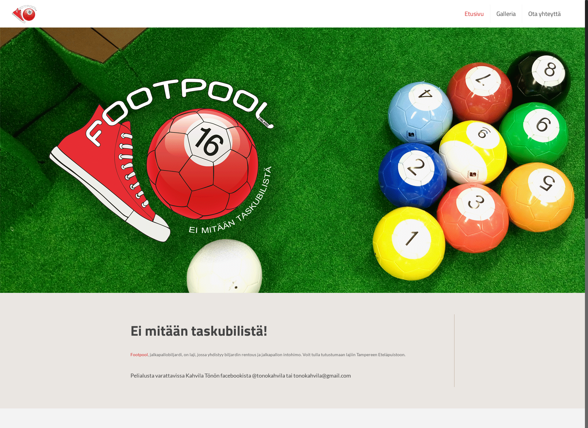 Screenshot for footpool.fi