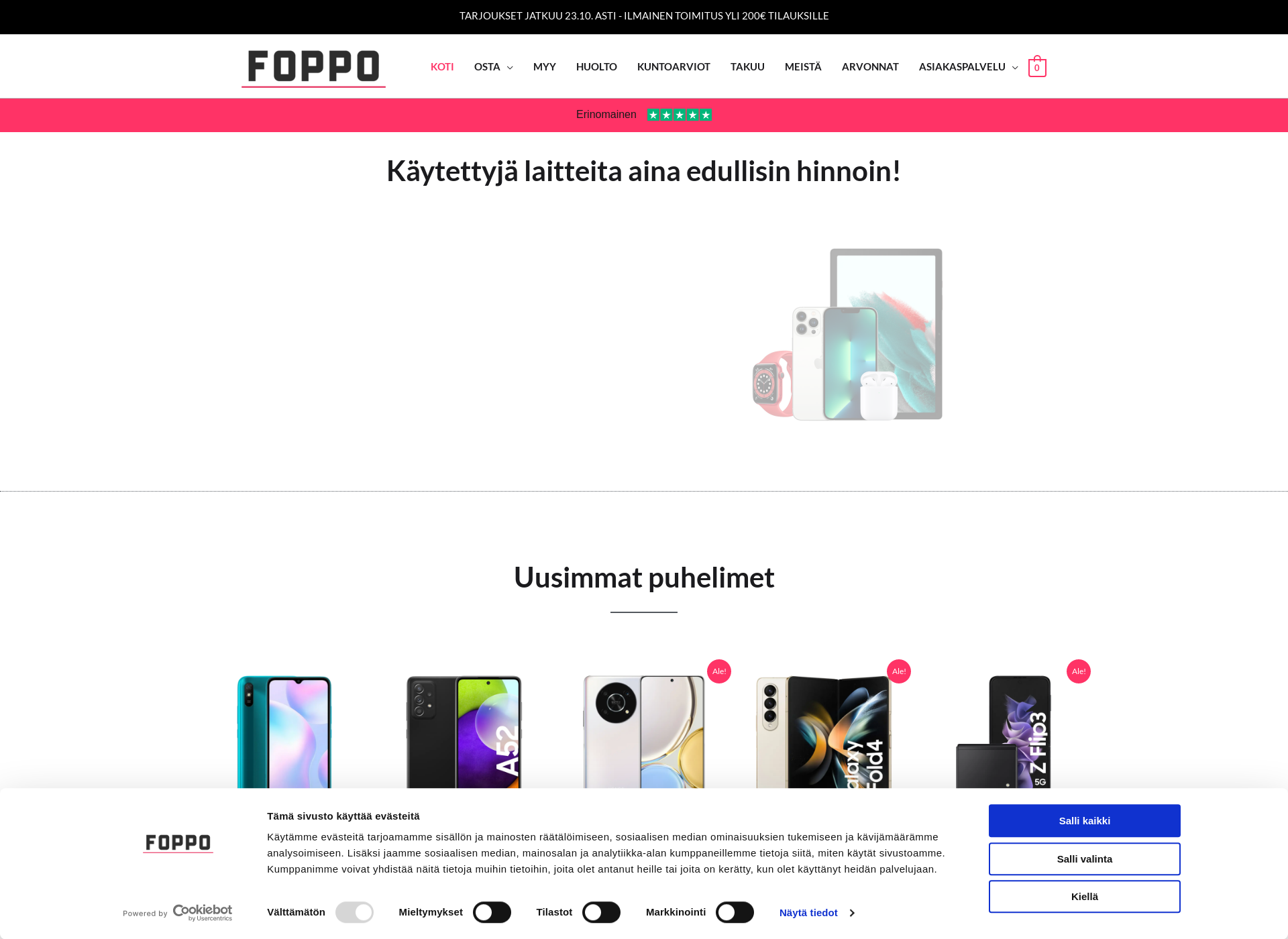 Skärmdump för foppo.fi
