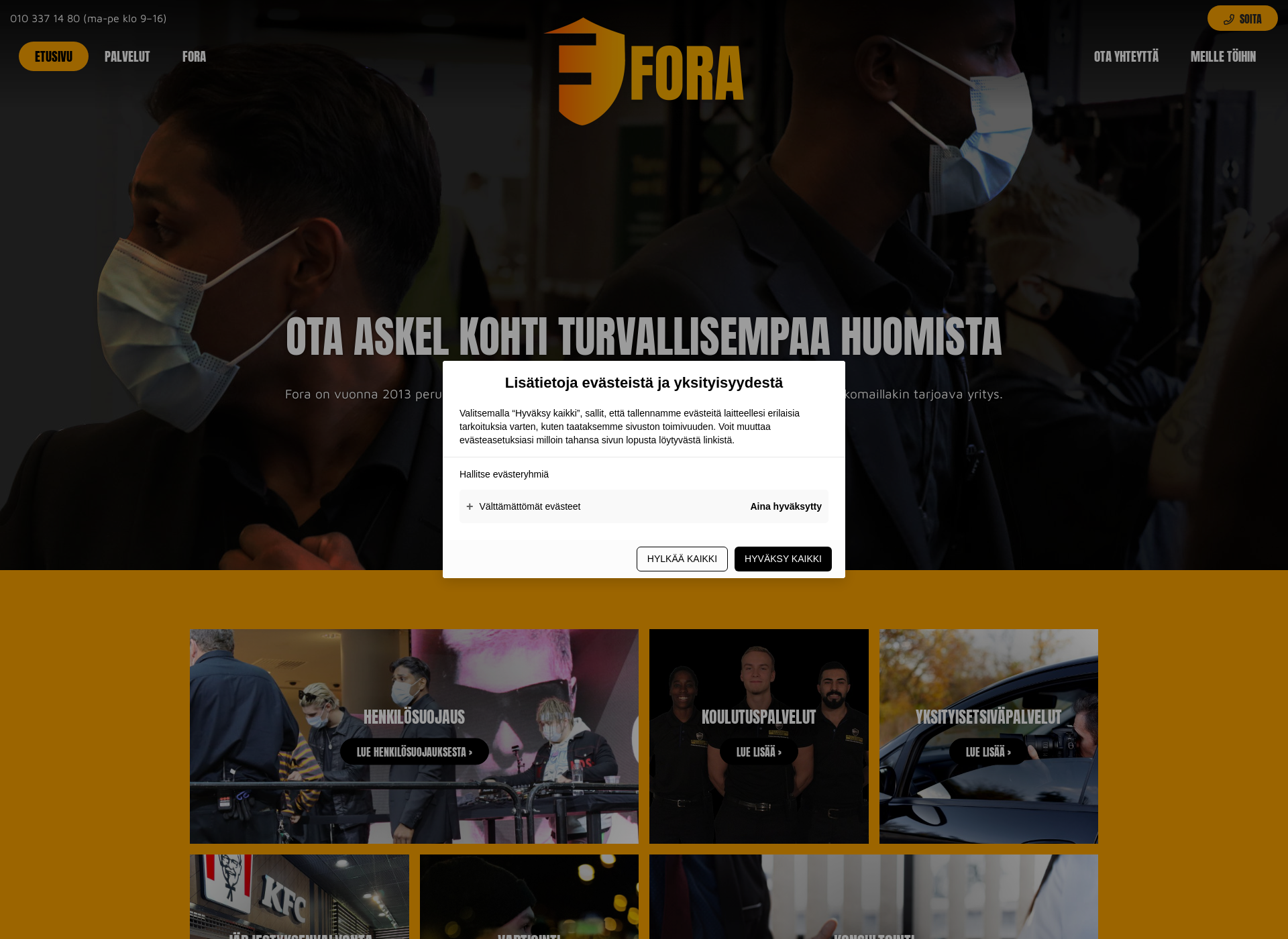 Screenshot for forasec.fi