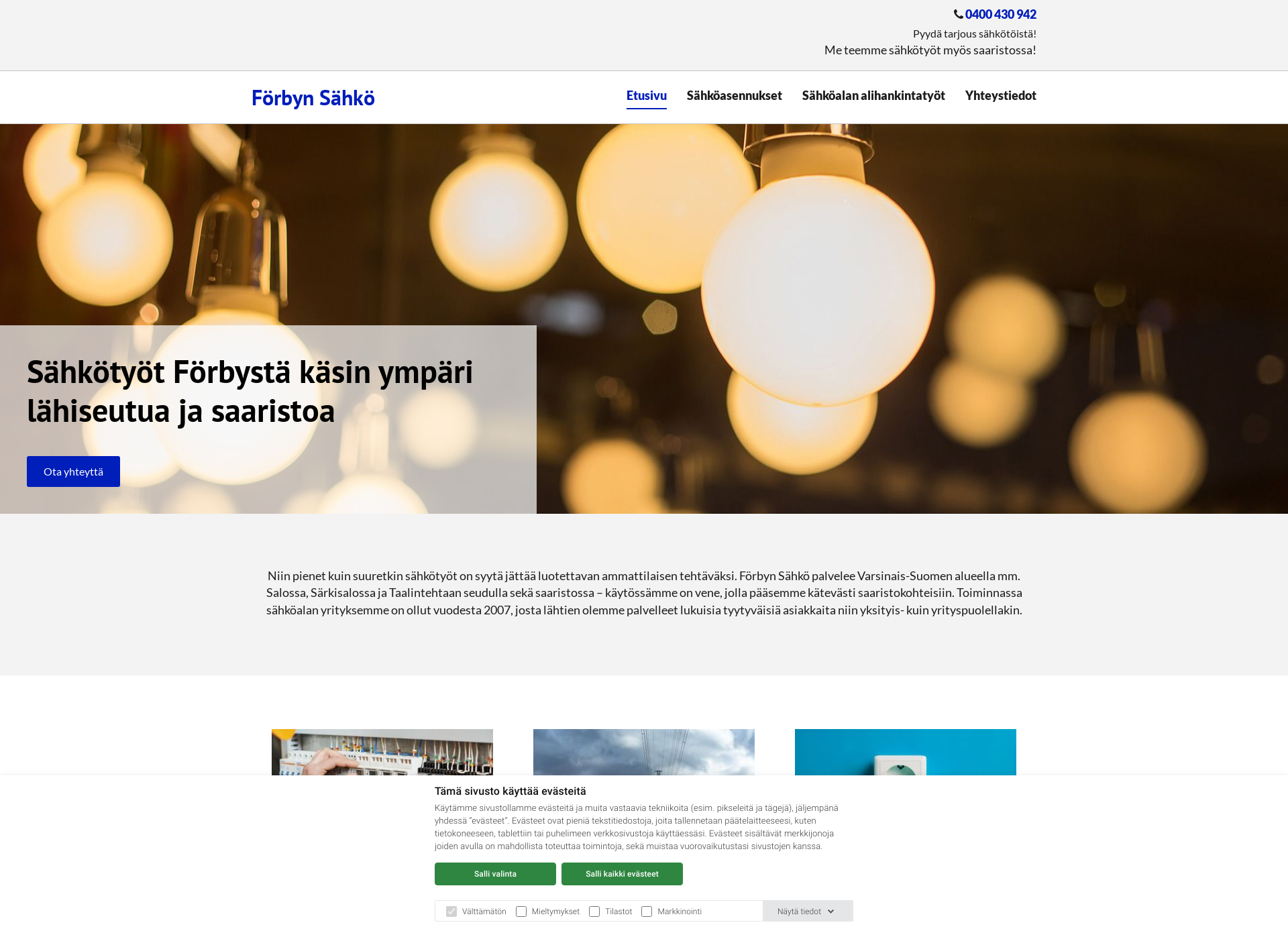 Screenshot for forbynsahko.fi