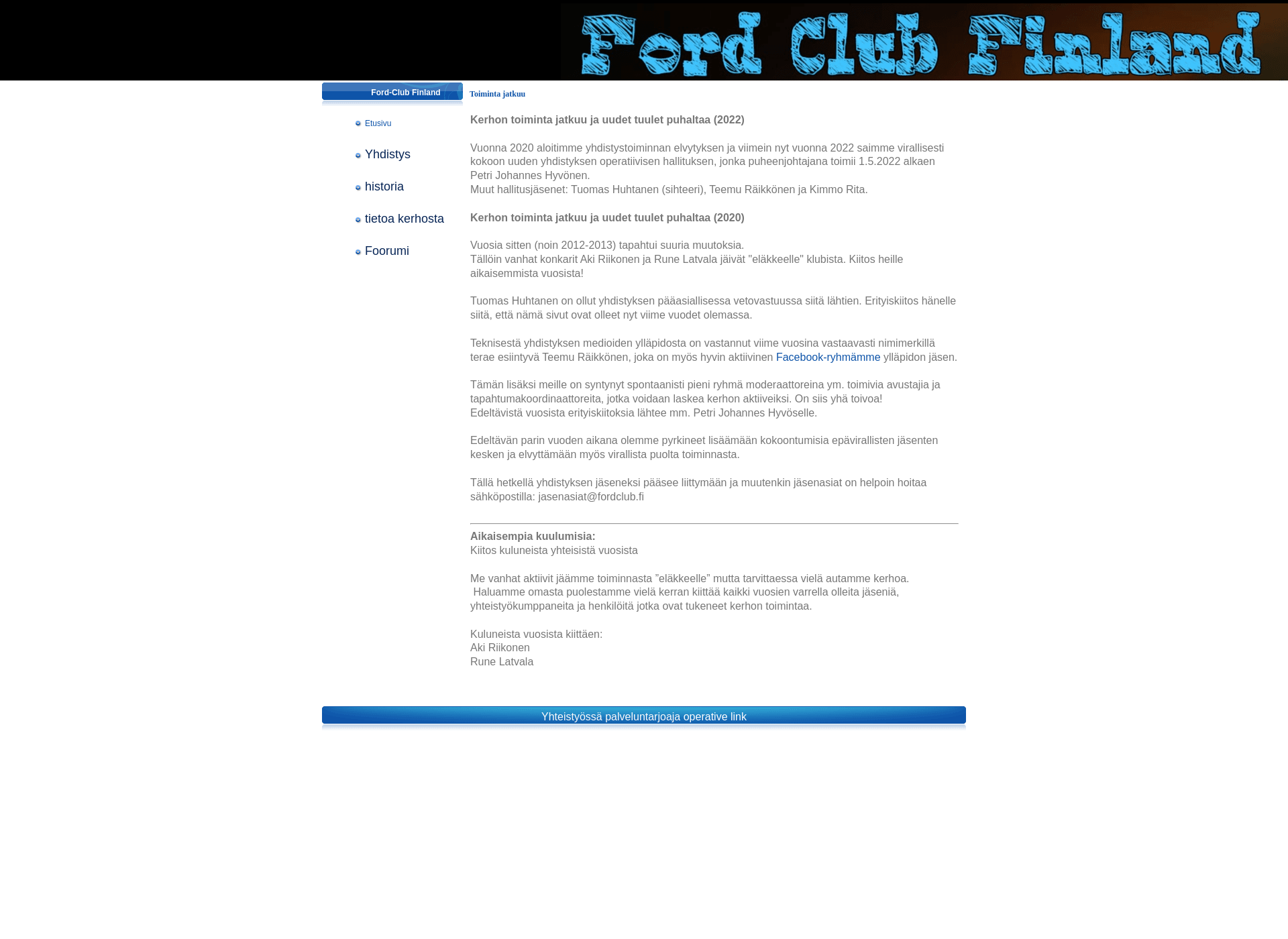Screenshot for fordclub.fi