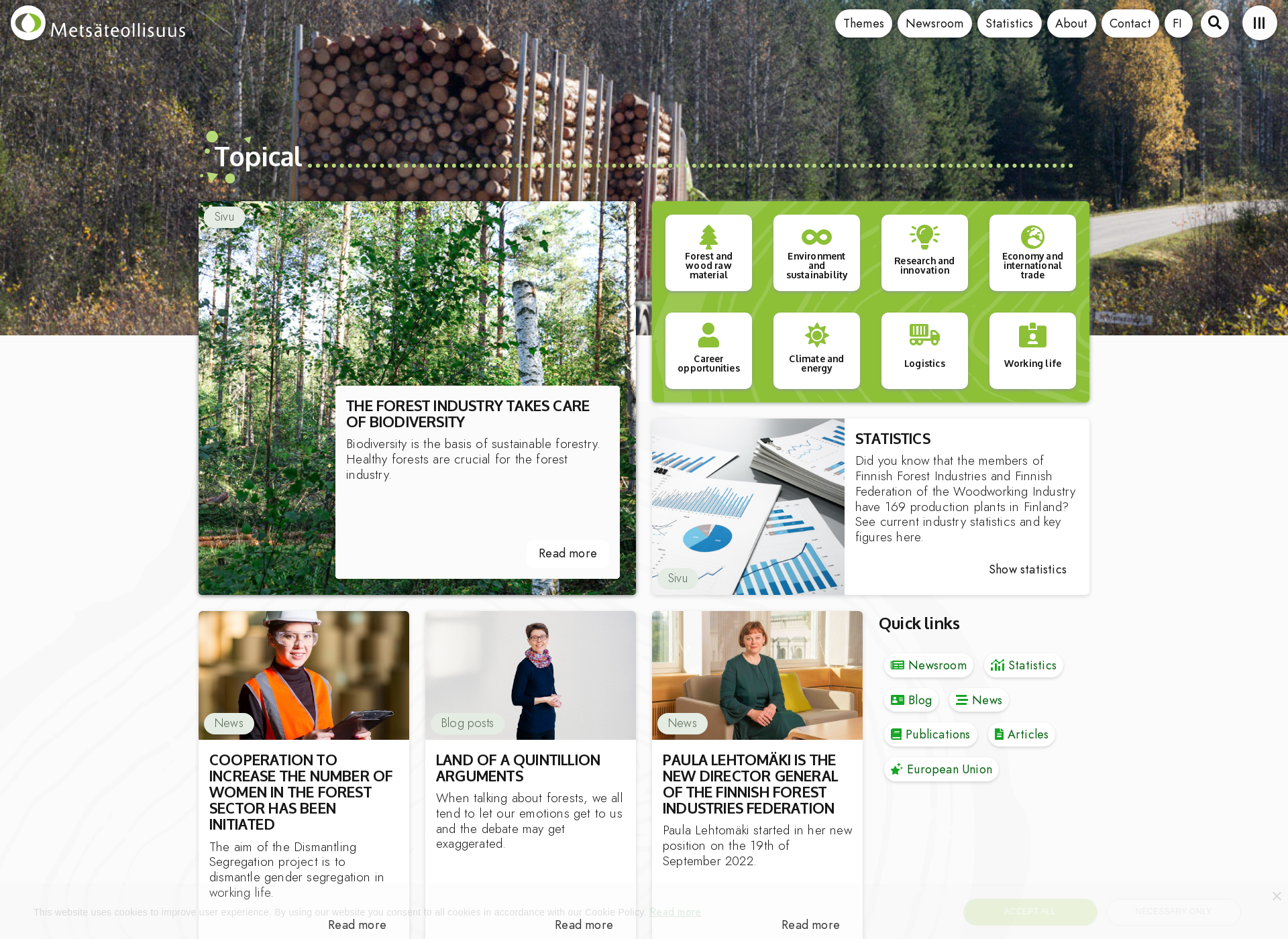 Näyttökuva forestindustries.fi