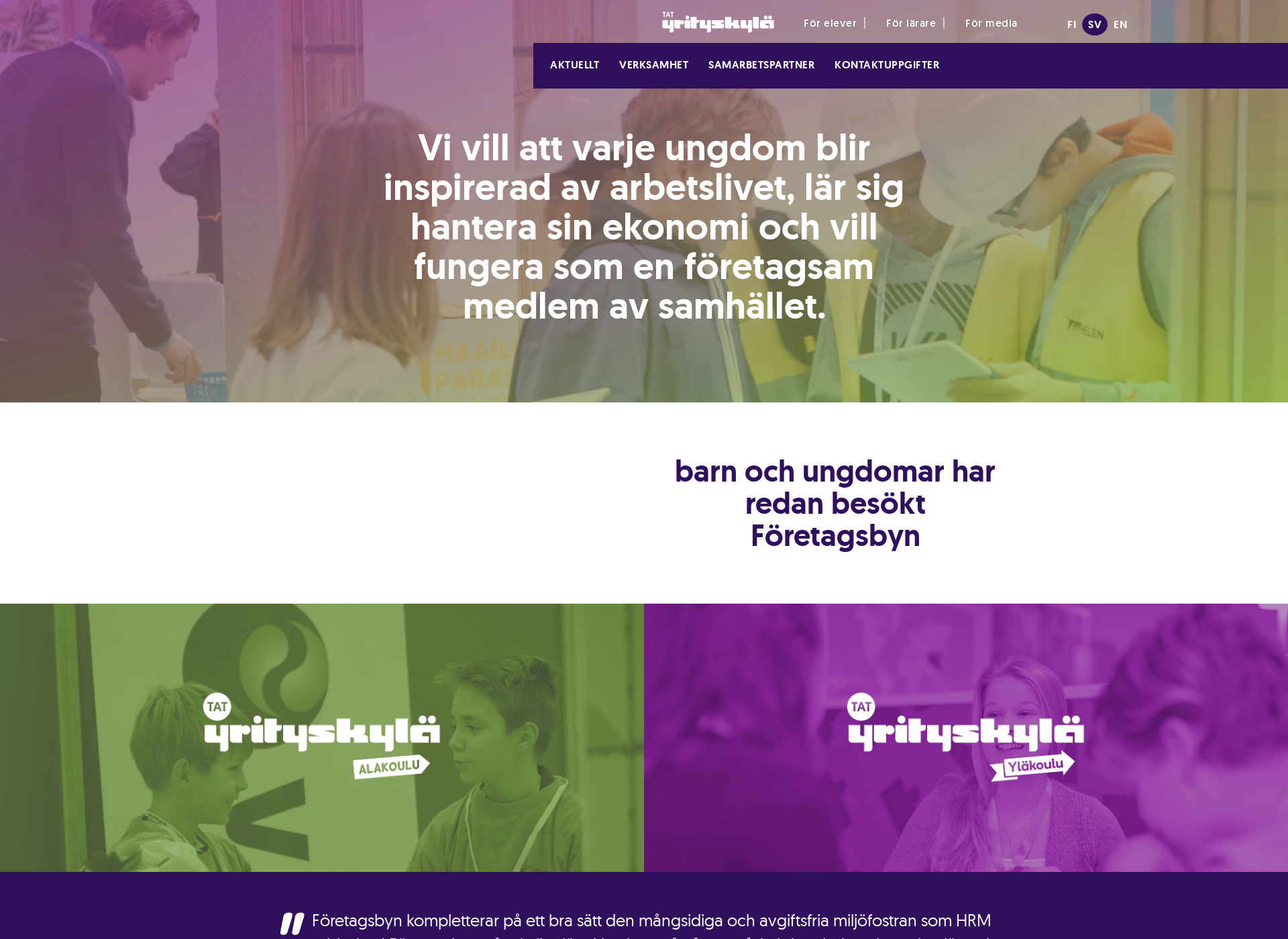 Näyttökuva foretagsbyn.fi