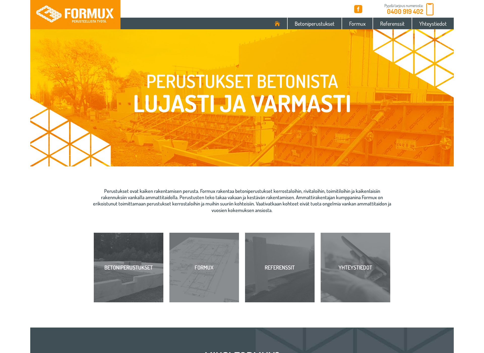 Screenshot for formux.fi