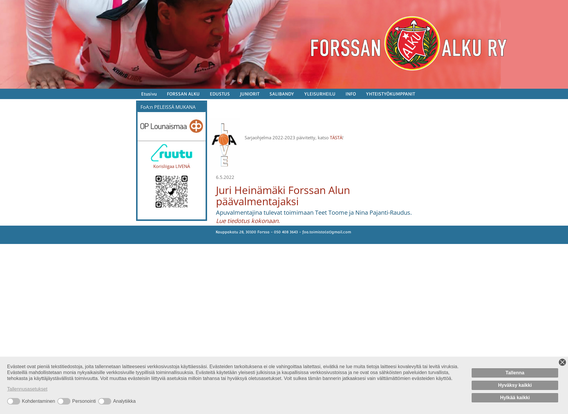 Screenshot for forssanalku.fi