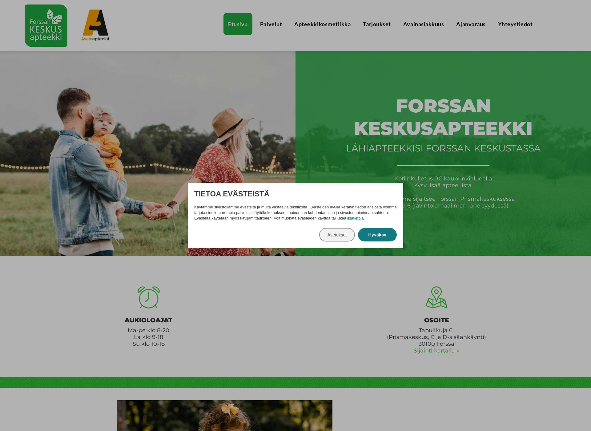 Screenshot for forssankeskusapteekki.fi