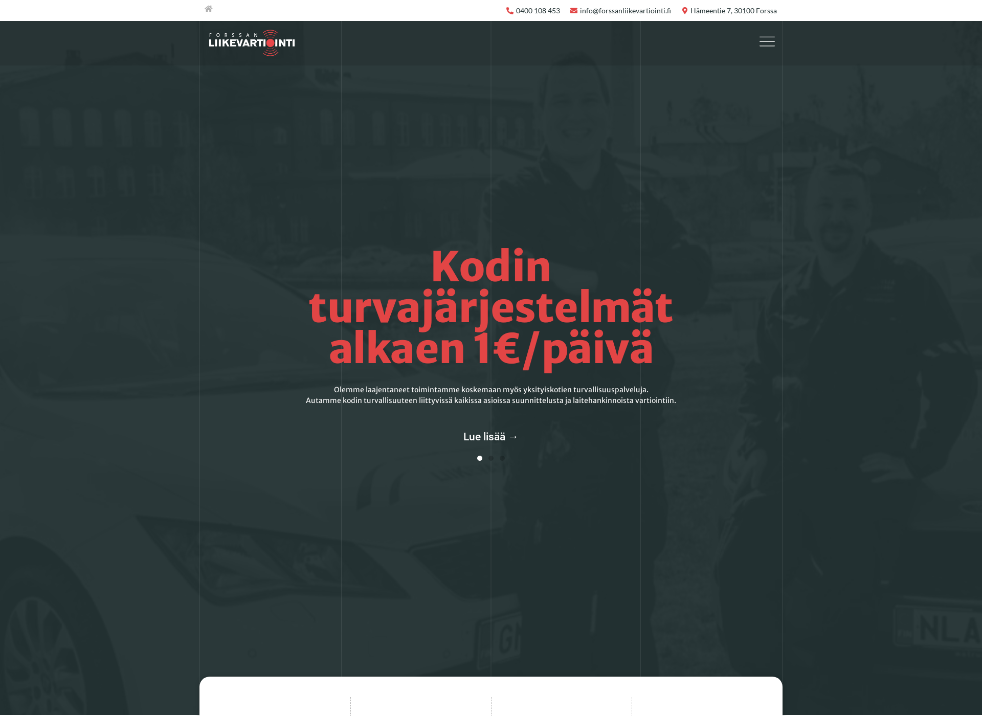 Screenshot for forssanliikevartiointi.fi