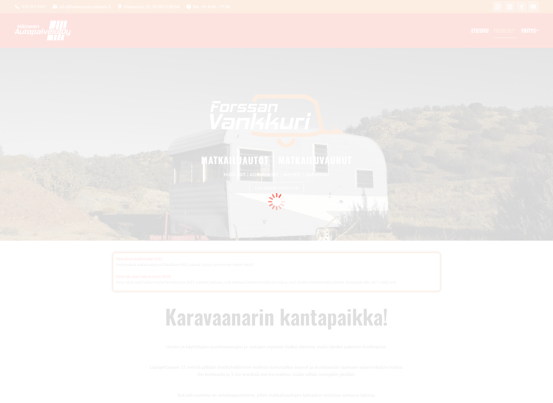 Screenshot for forssanvankkuri.fi