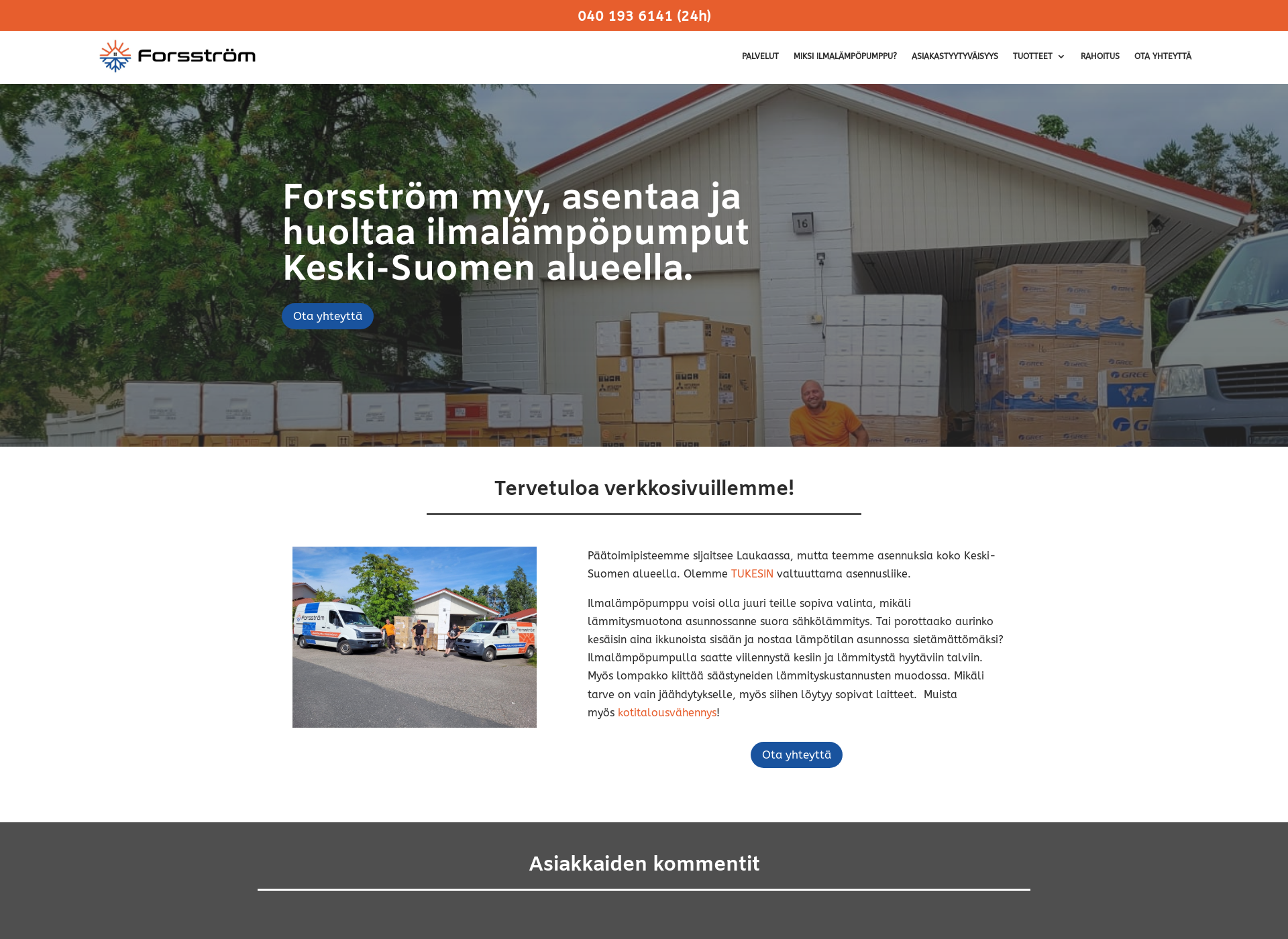 Screenshot for forsström.fi