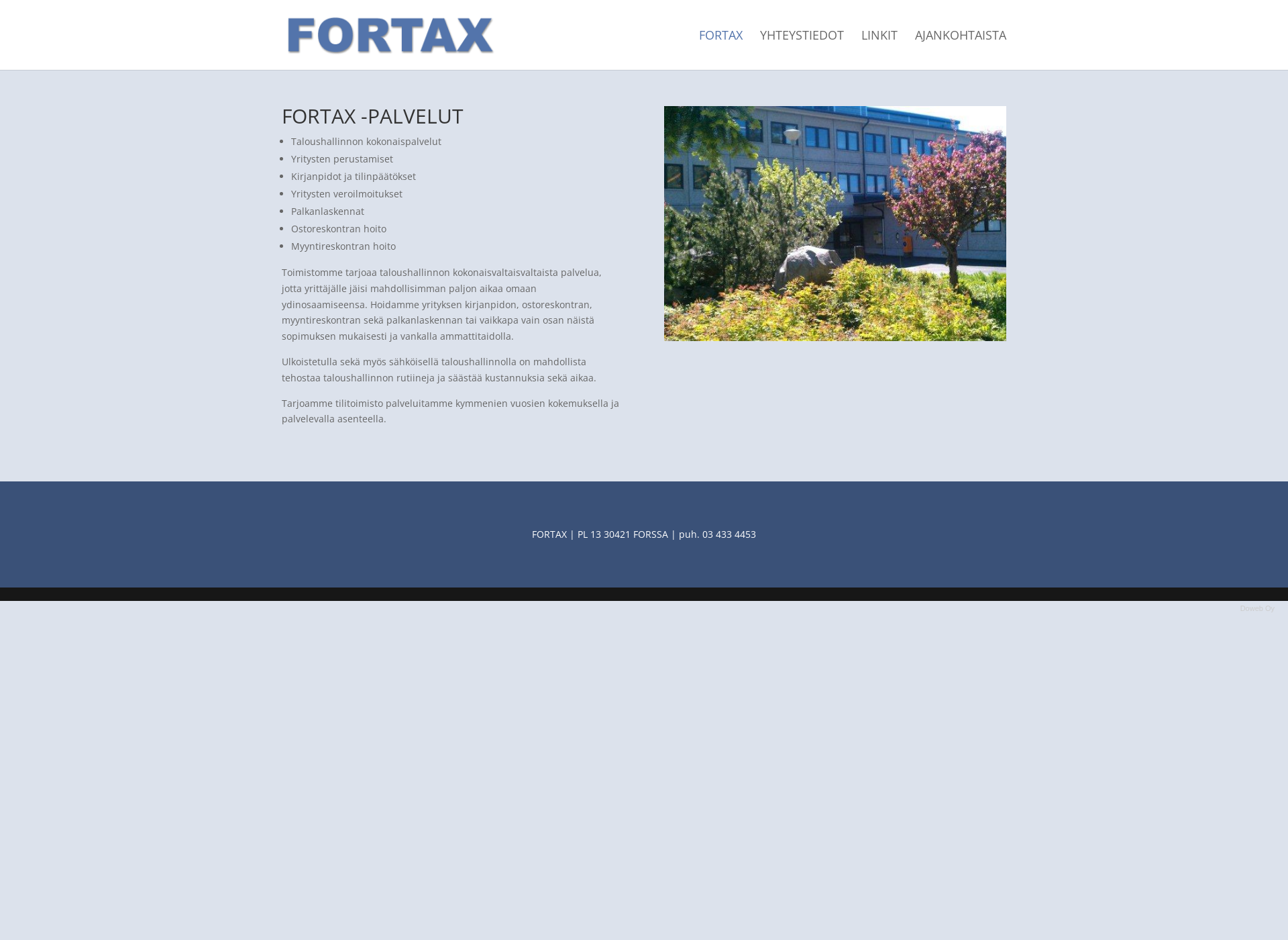 Screenshot for fortax.fi