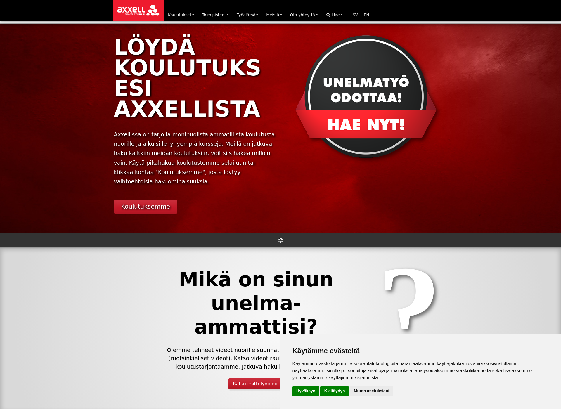 Screenshot for fortbildning.fi
