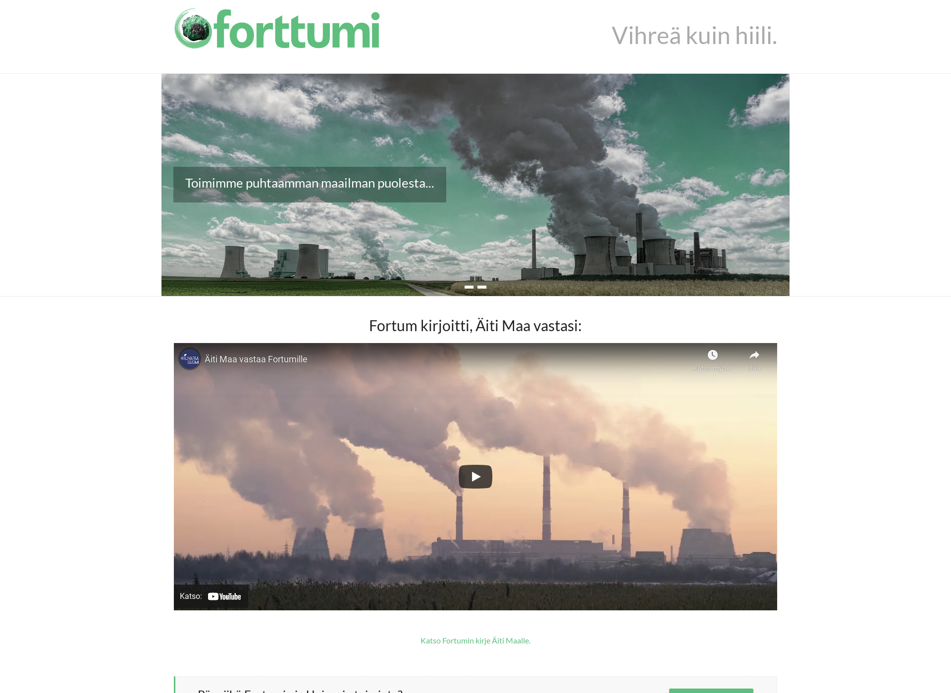 Screenshot for forttumi.fi
