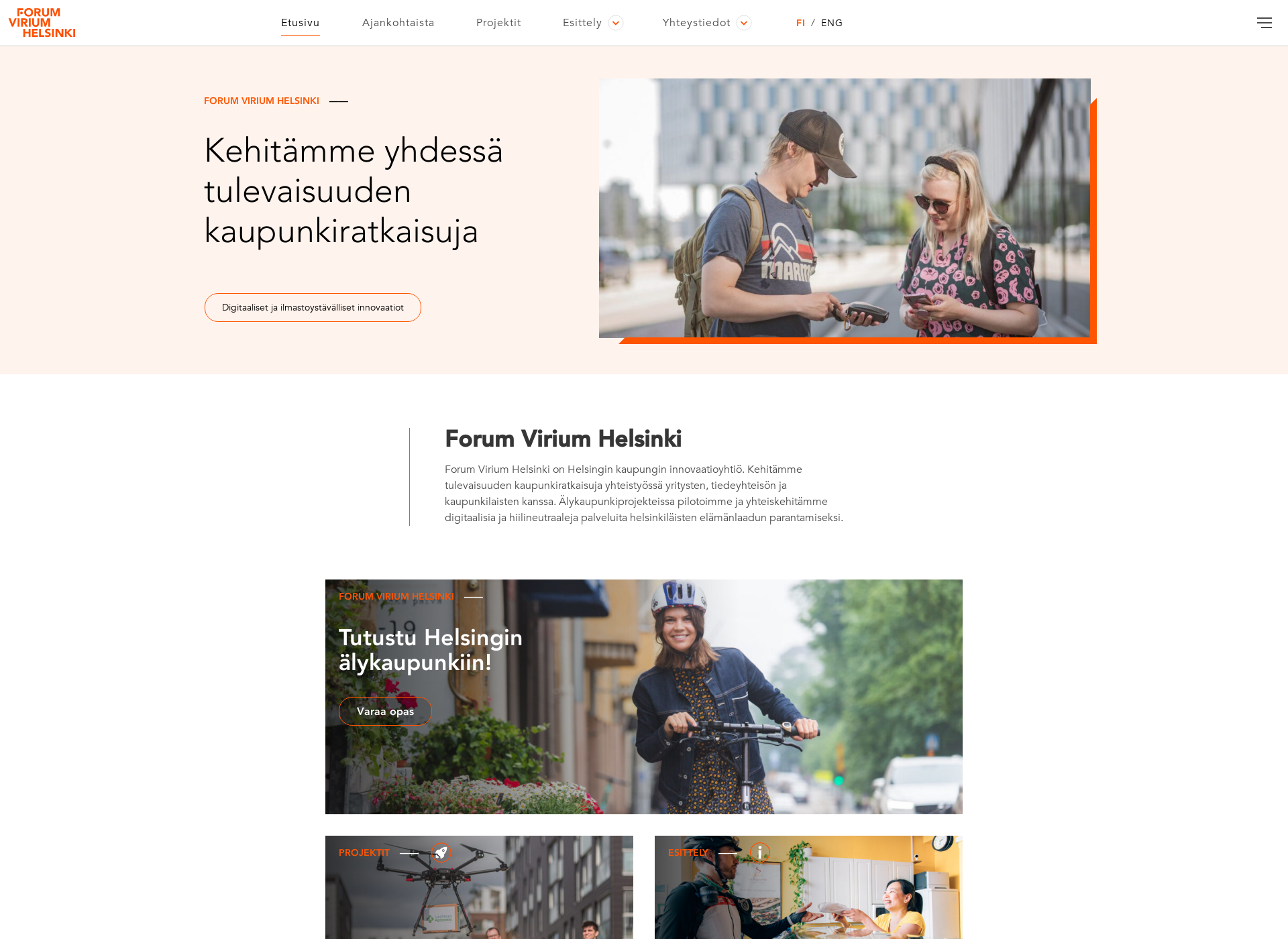 Screenshot for forumviriumhelsinki.fi