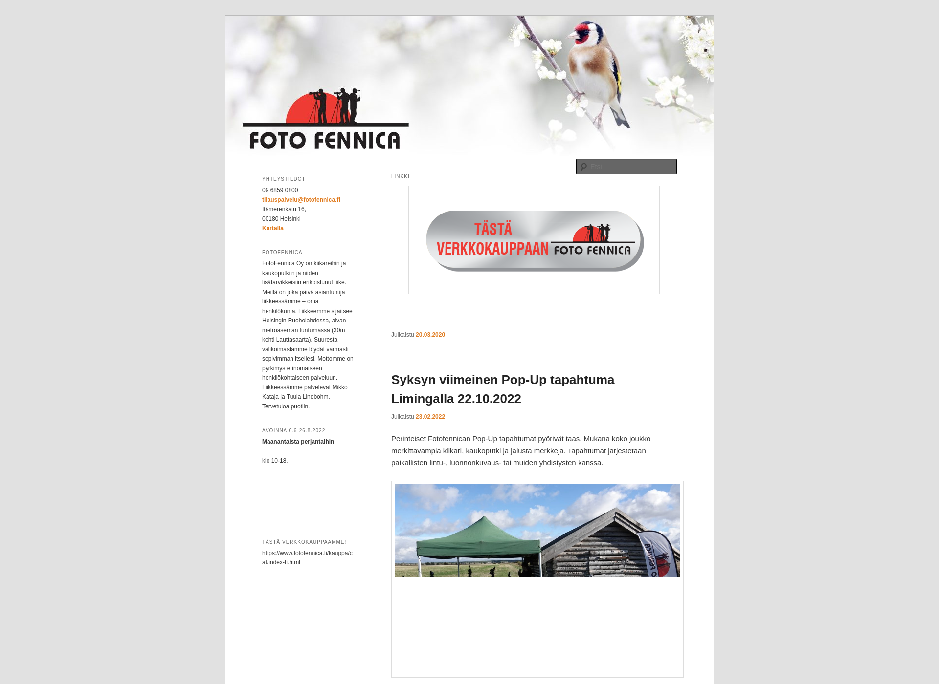 Screenshot for fotofennica.fi