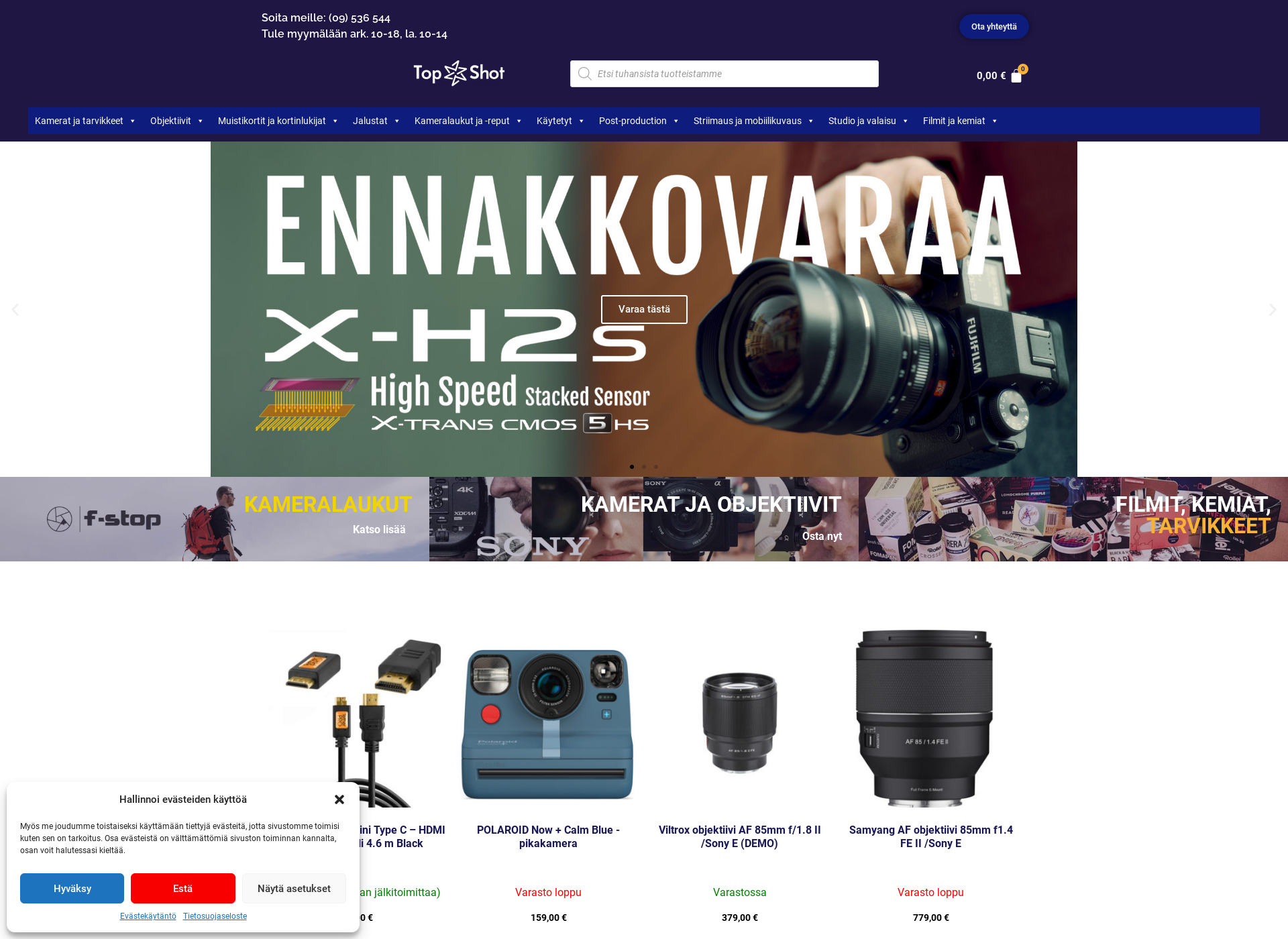Skärmdump för fotokauppa.fi
