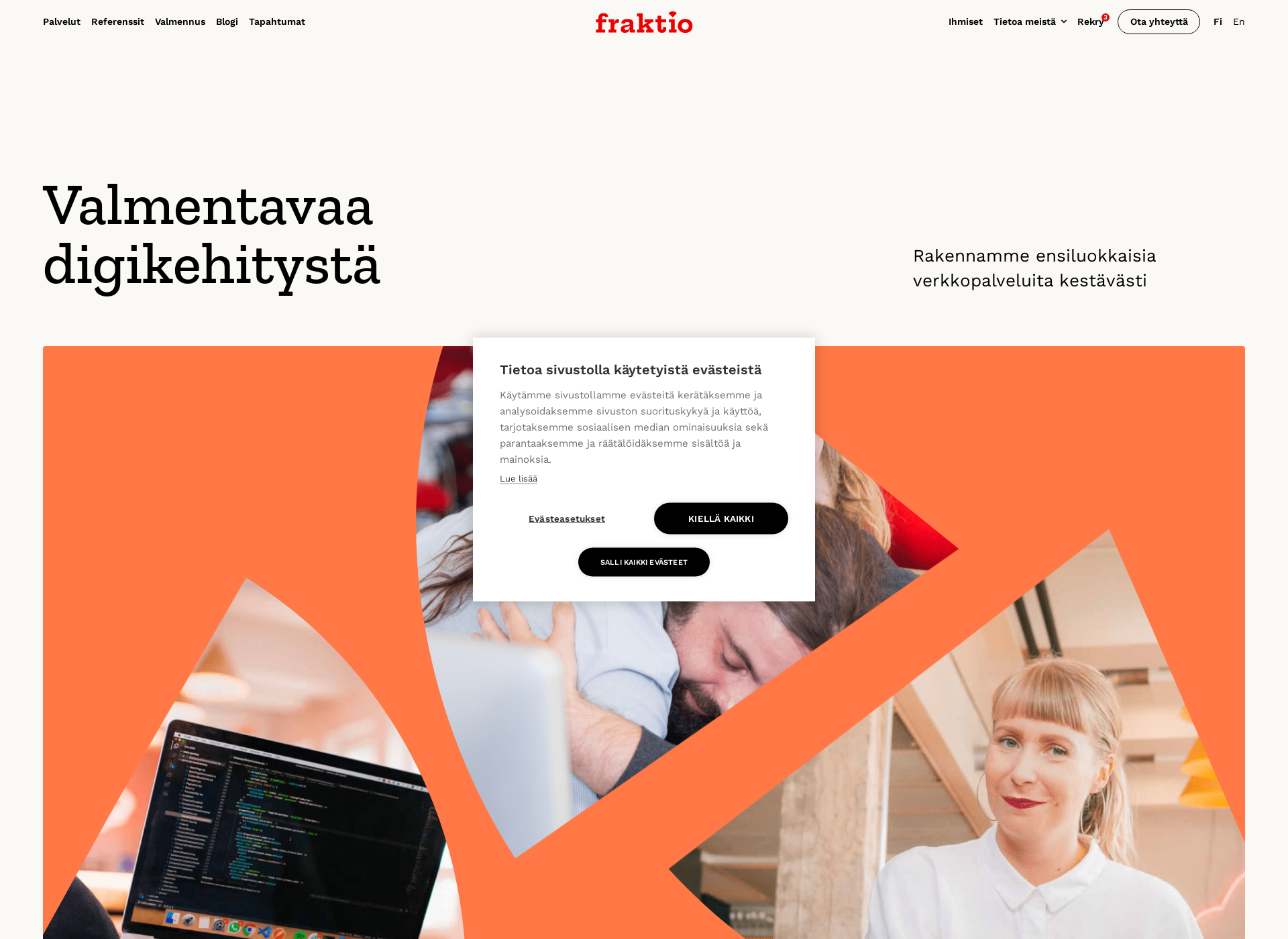 Screenshot for fraktio.fi