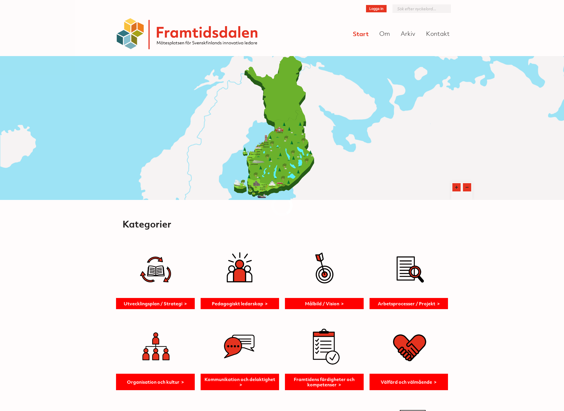 Screenshot for framtidsdalen.fi