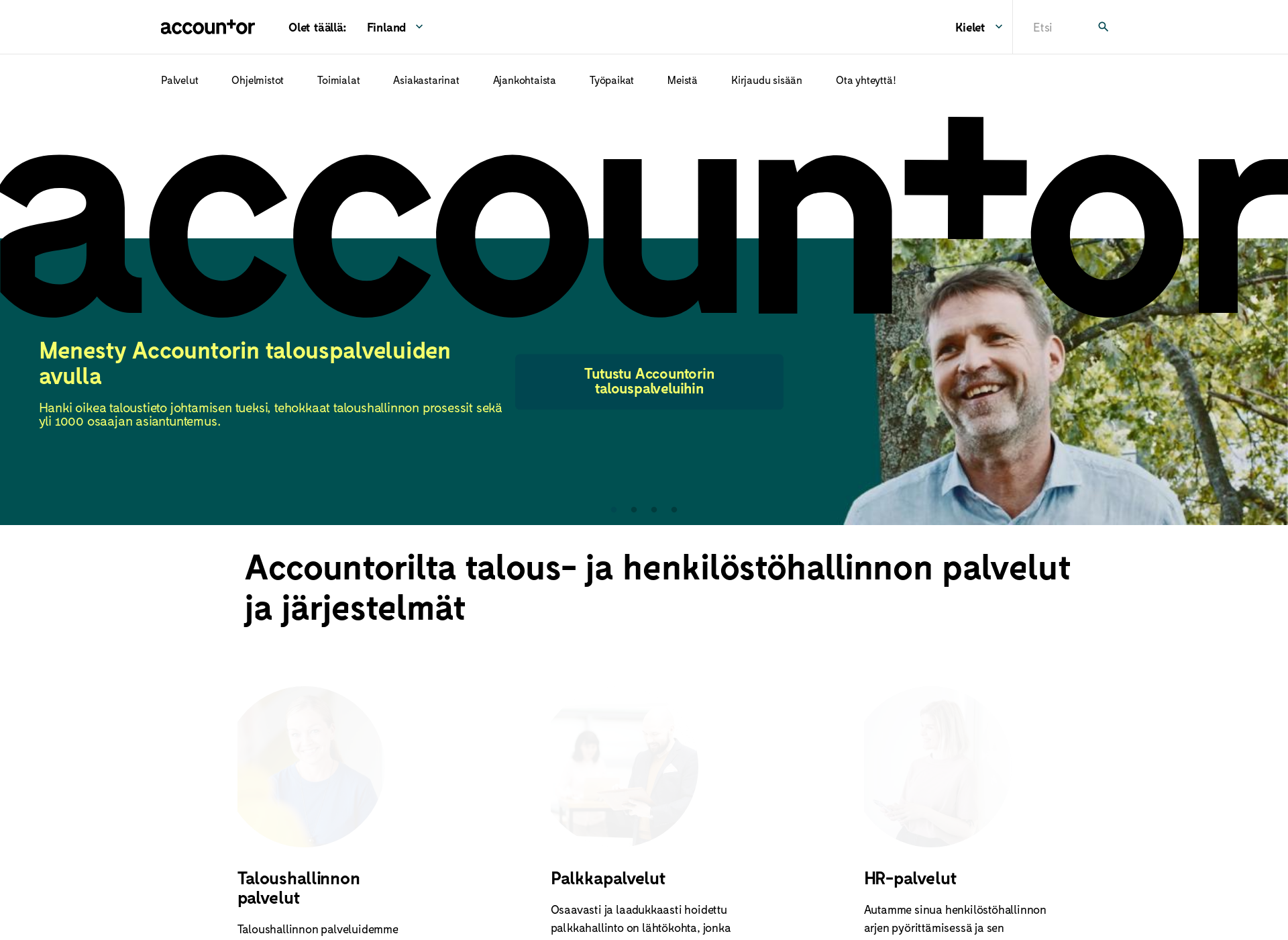 Skärmdump för francount.fi