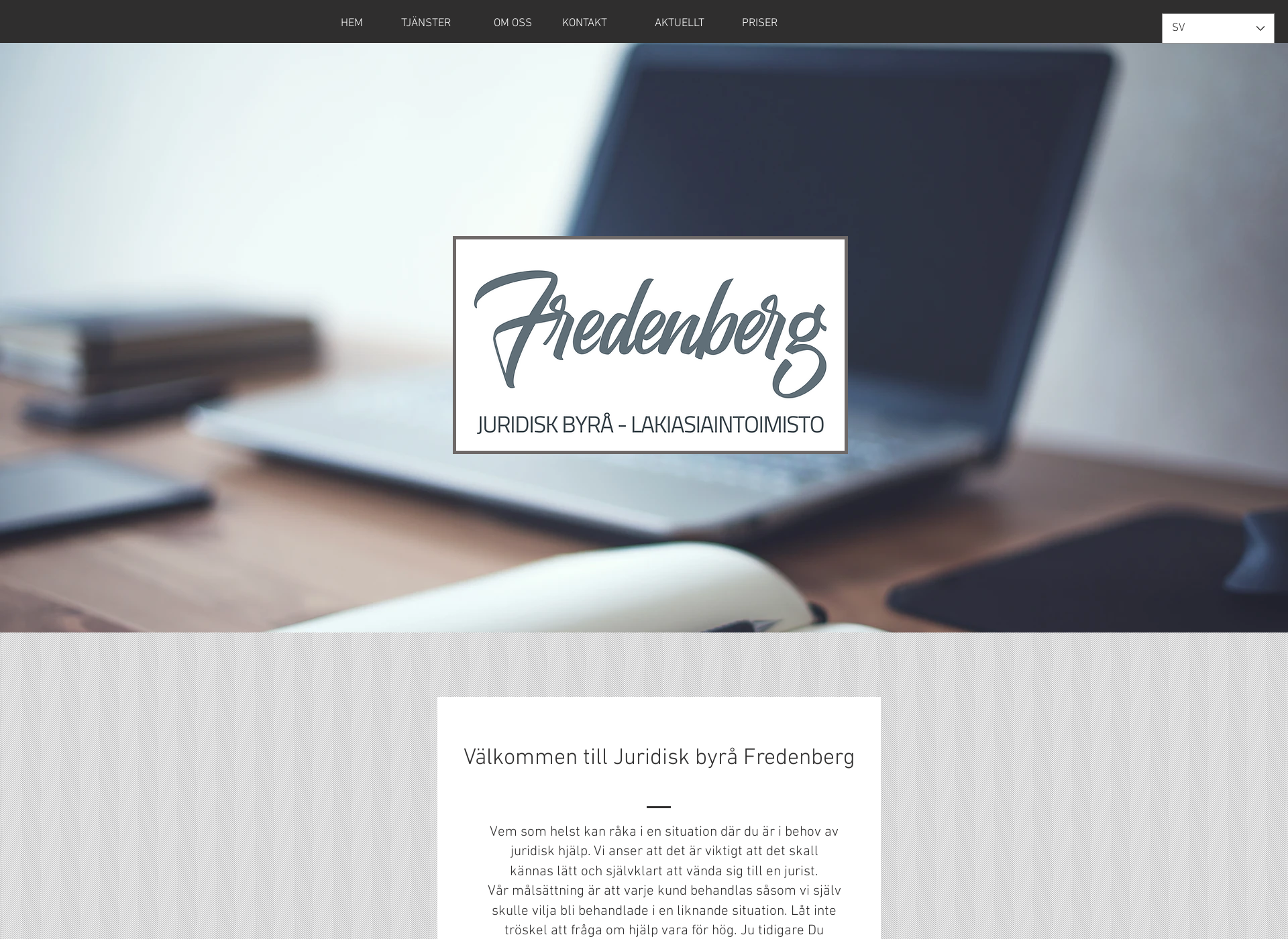 Screenshot for fredenberg.fi